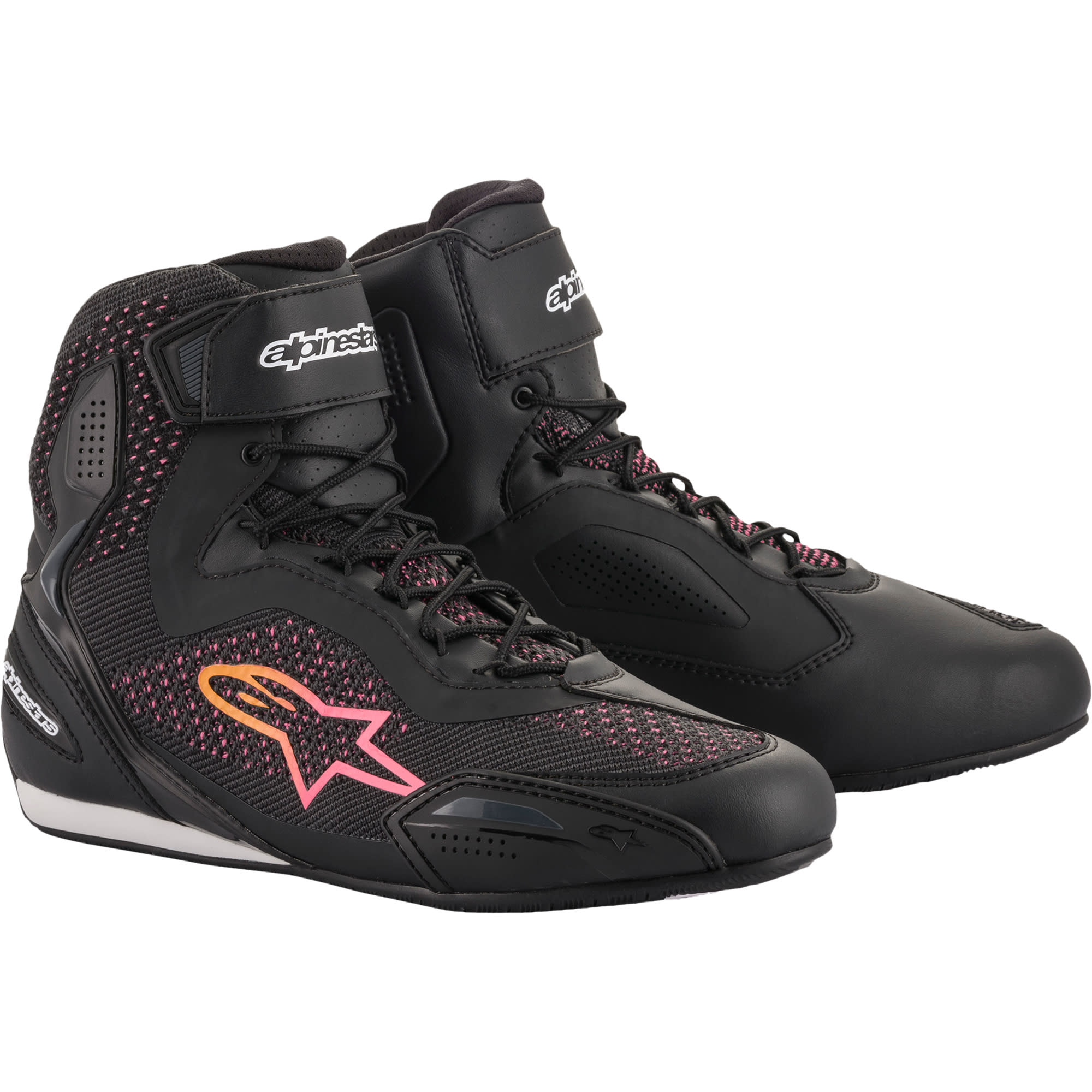 Alpinestars Alpinestars Stella Faster-3 Rideknit Shoes - Black / Yellow / Pink