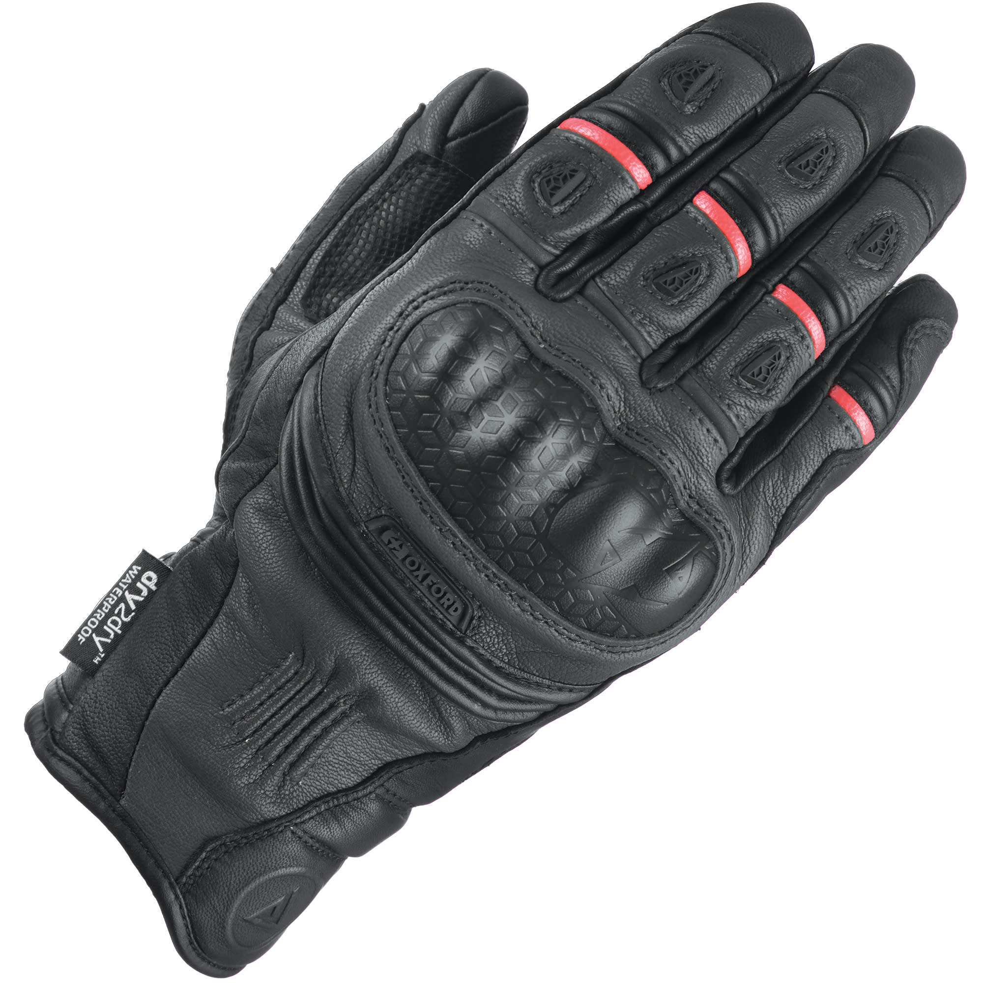 Oxford Mondial Short MS Gloves - Tech Black - FREE UK DELIVERY