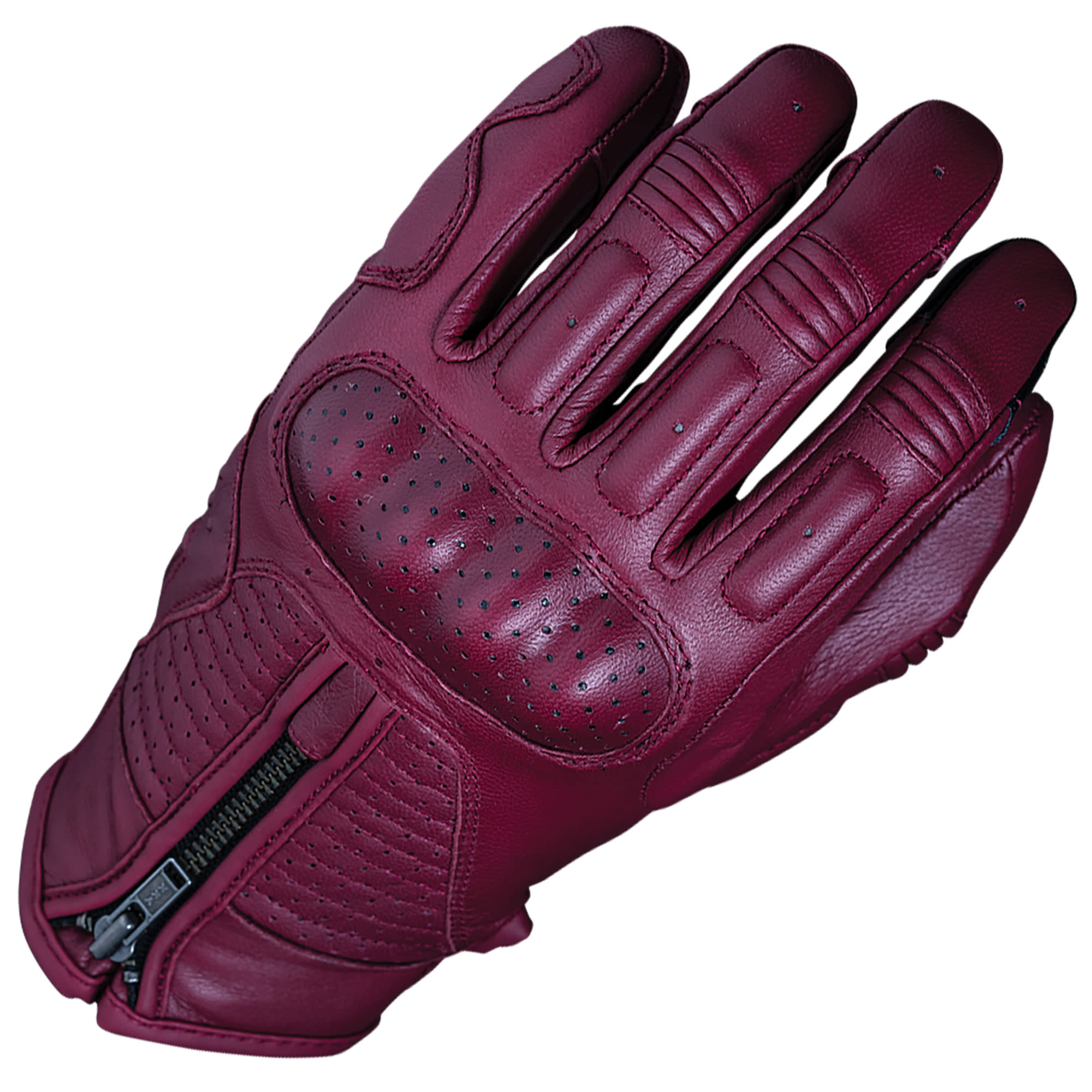 Five Five Ladies Kansas Leather Gloves - Burgundy