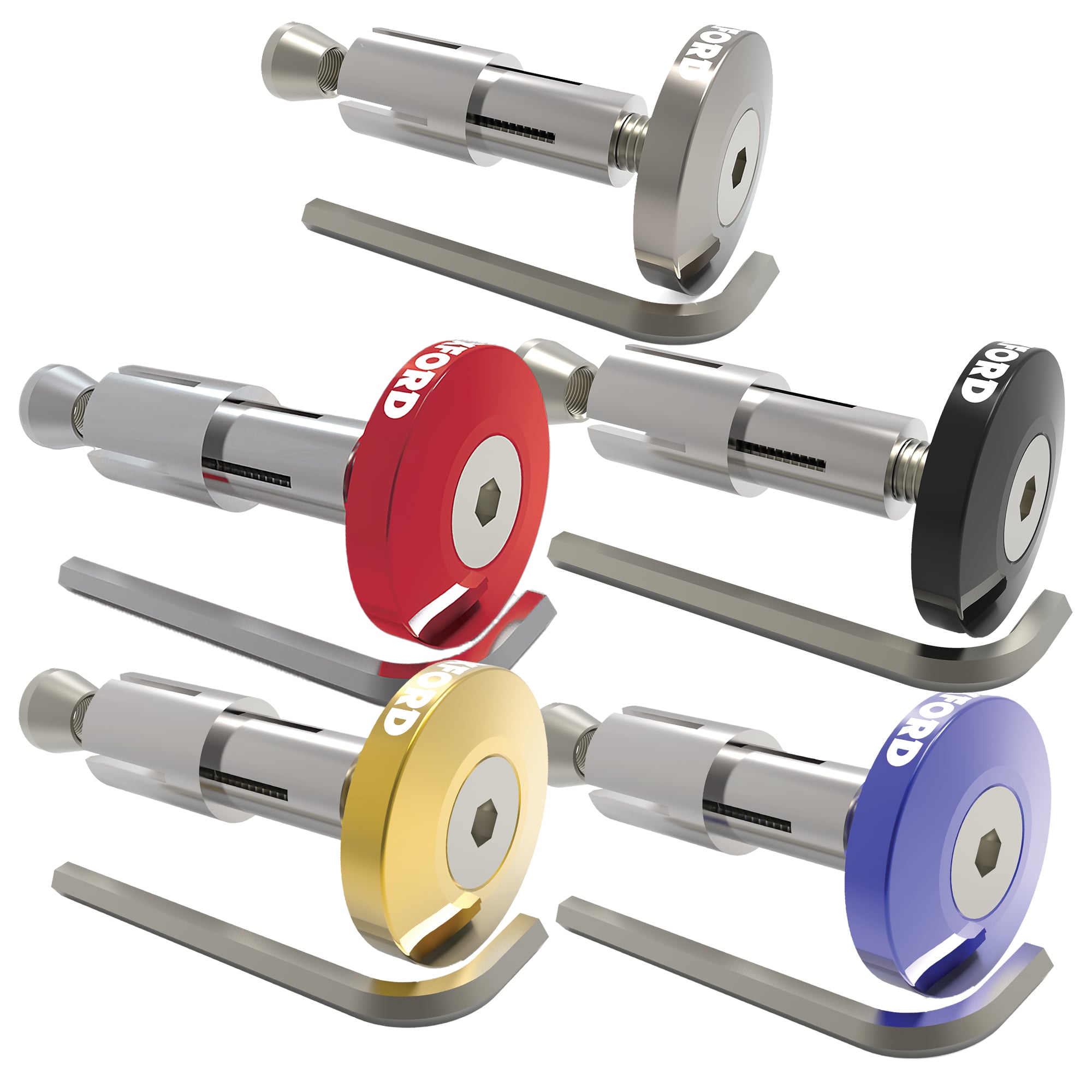 Oxford Oxford Universal Bar Ends 2 - Flat Aluminium