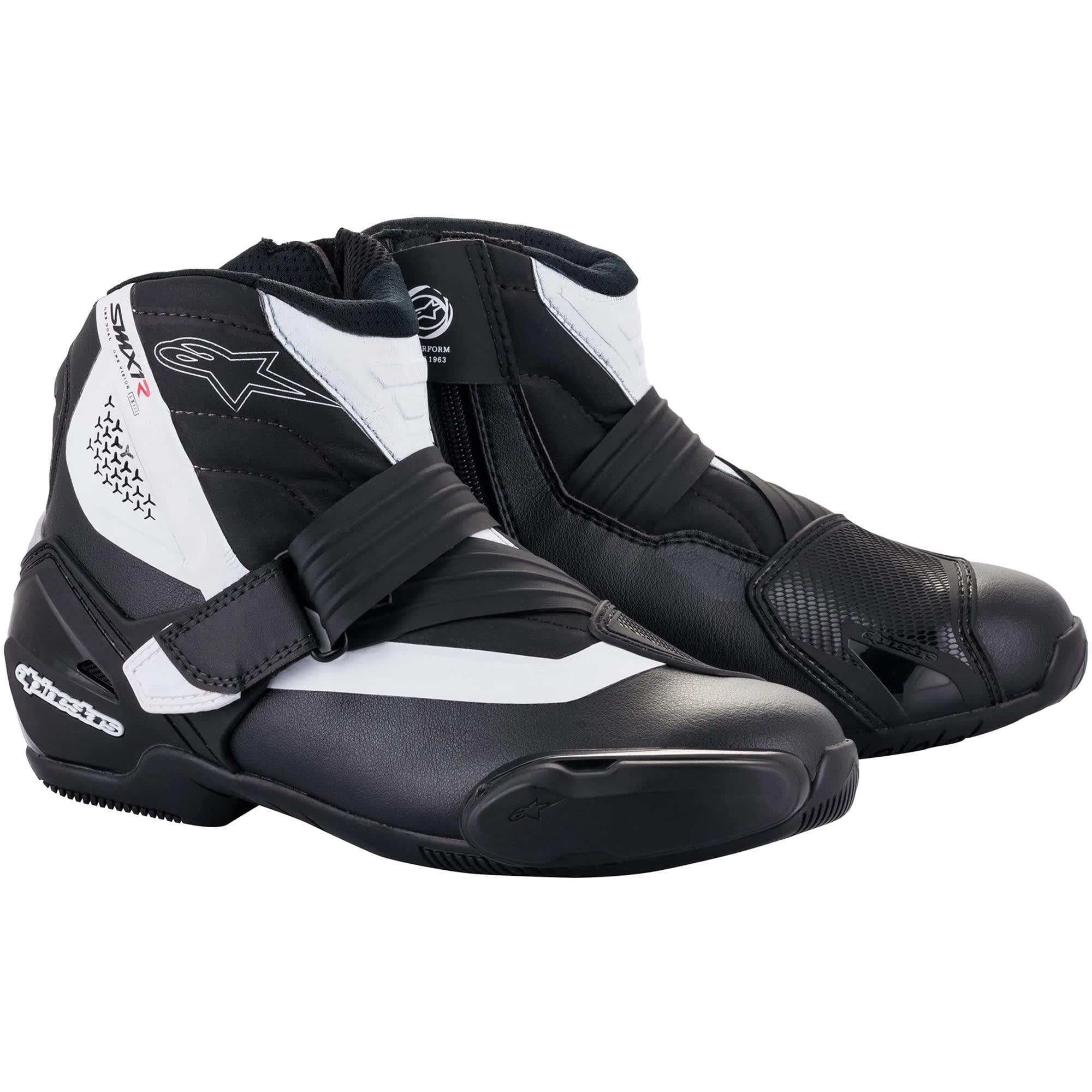 Alpinestars SMX-1 R V2 Boots - Black / White - FREE UK DELIVERY