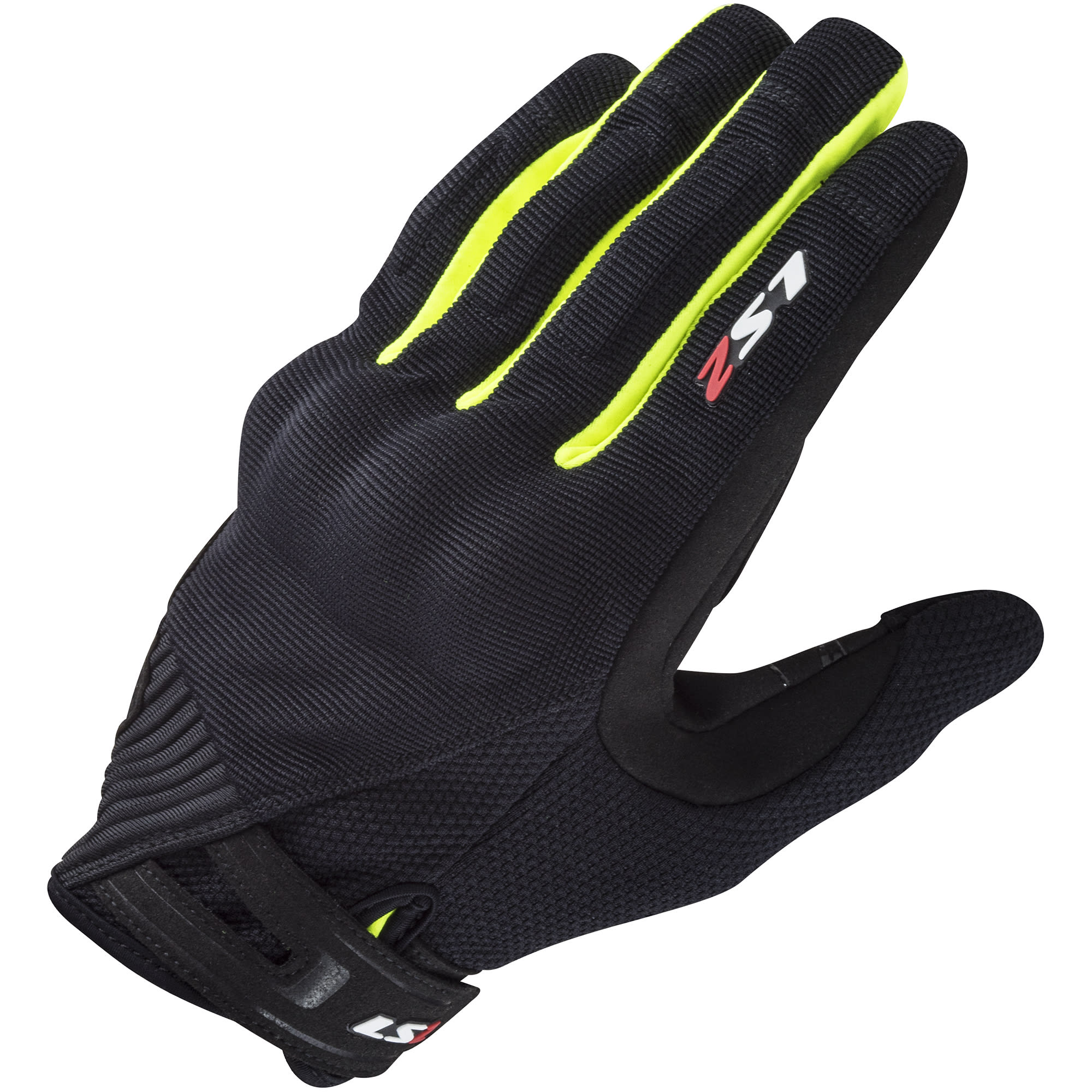 LS2 LS2 Dart 2 Gloves - Black / Hi-Viz Yellow