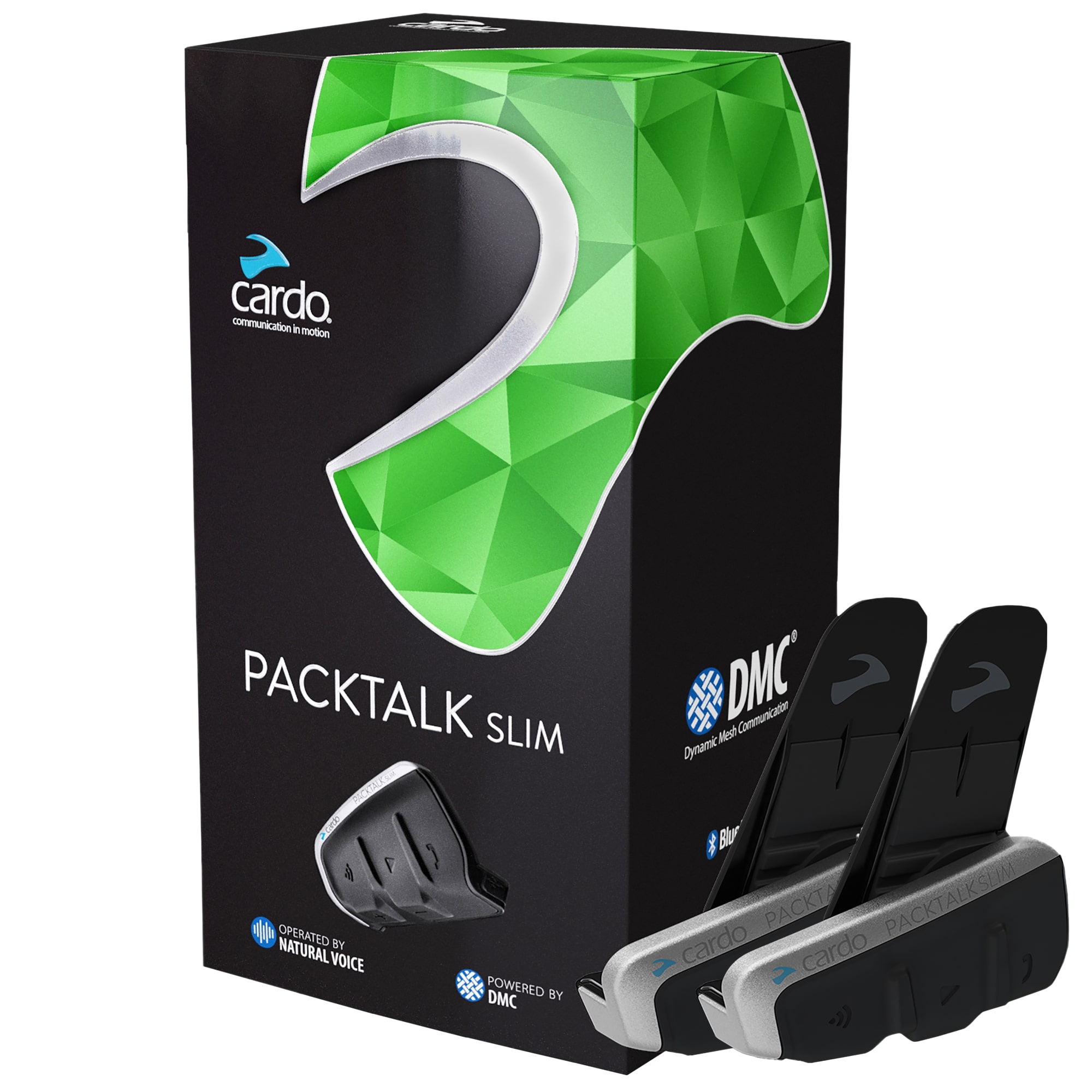 Cardo Packtalk Slim JBL Bluetooth Intercom - Twin Pack - FREE UK