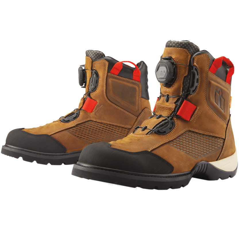Icon Icon Stormhawk Waterproof Leather Boots - Brown