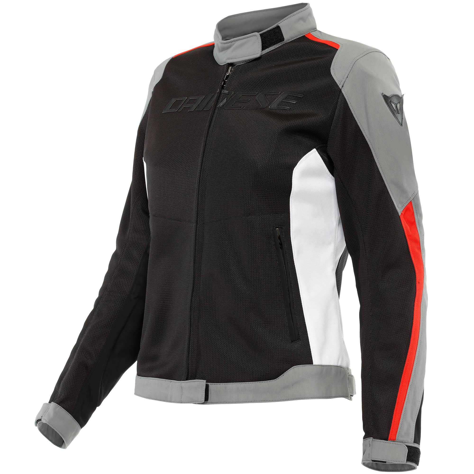 Dainese Dainese Ladies HydraFlux 2 Air D-Dry Textile Jacket - Black / Charcoal Grey / Lava Red