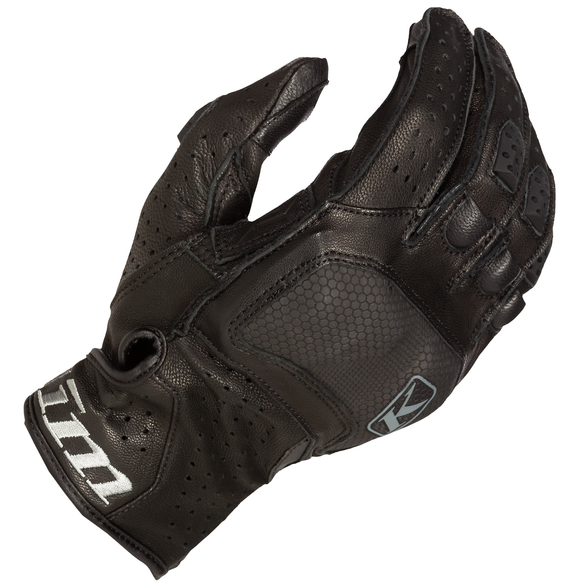 Klim Klim Badlands Aero Pro V2 Short Leather Gloves - Stealth Black