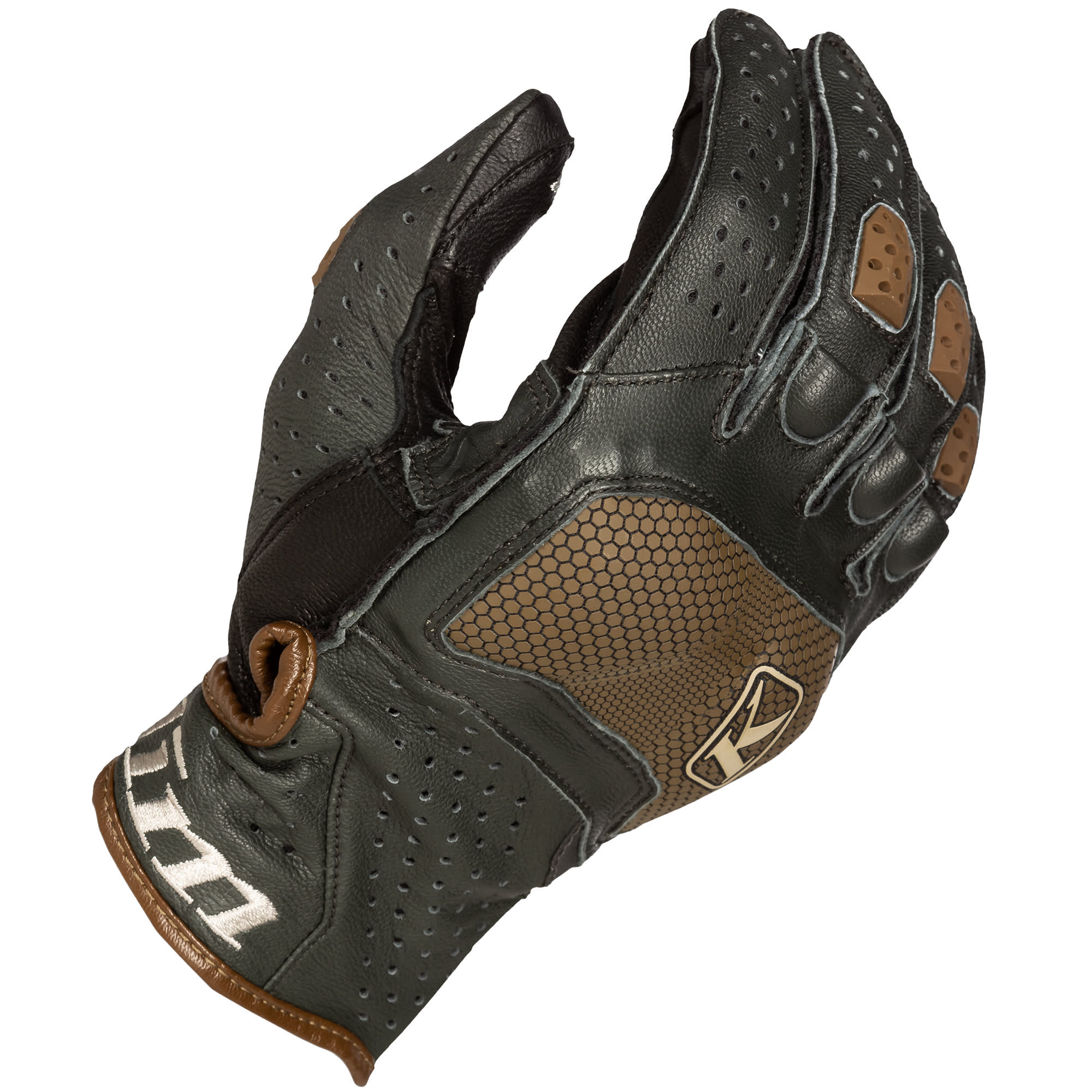 Klim Klim Badlands Aero Pro V2 Short Leather Gloves - Peyote / Potters Clay