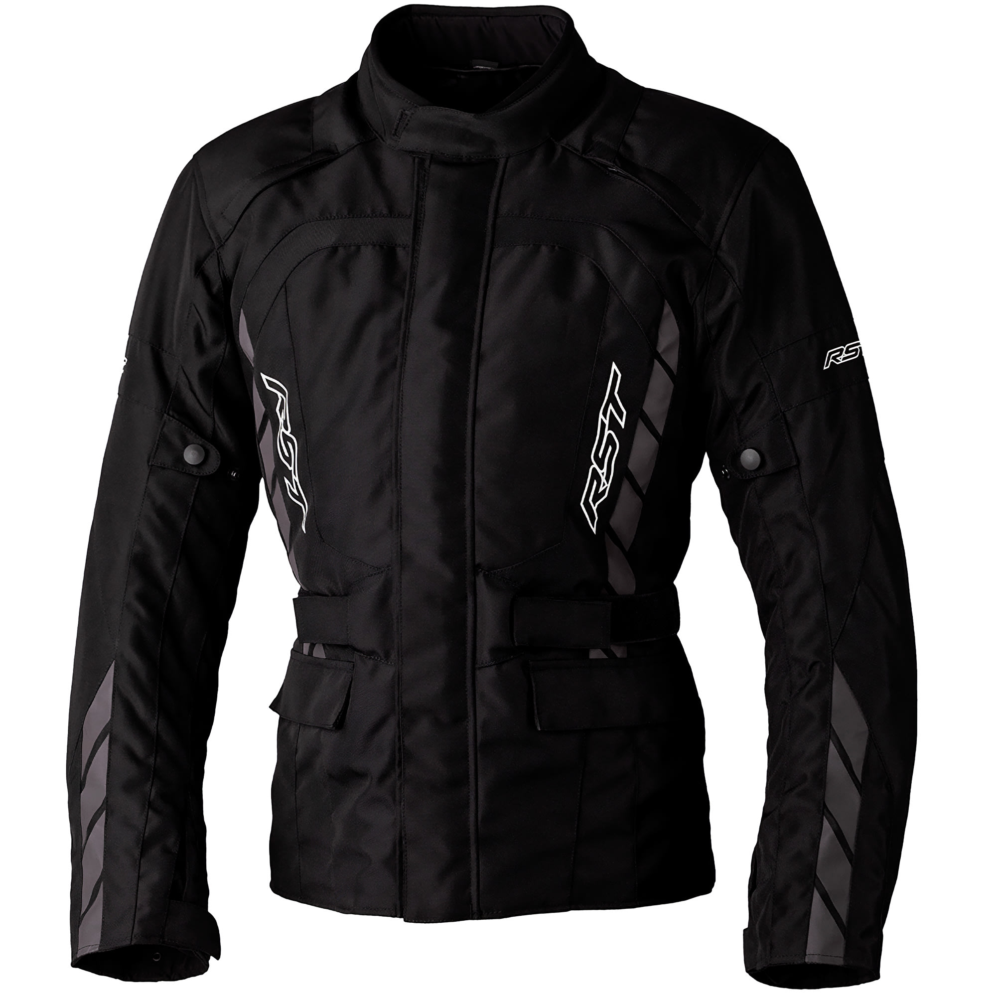 RST Alpha 5 Ce Textile Jacket Motorbike Motorcycle Waterproof Black Black