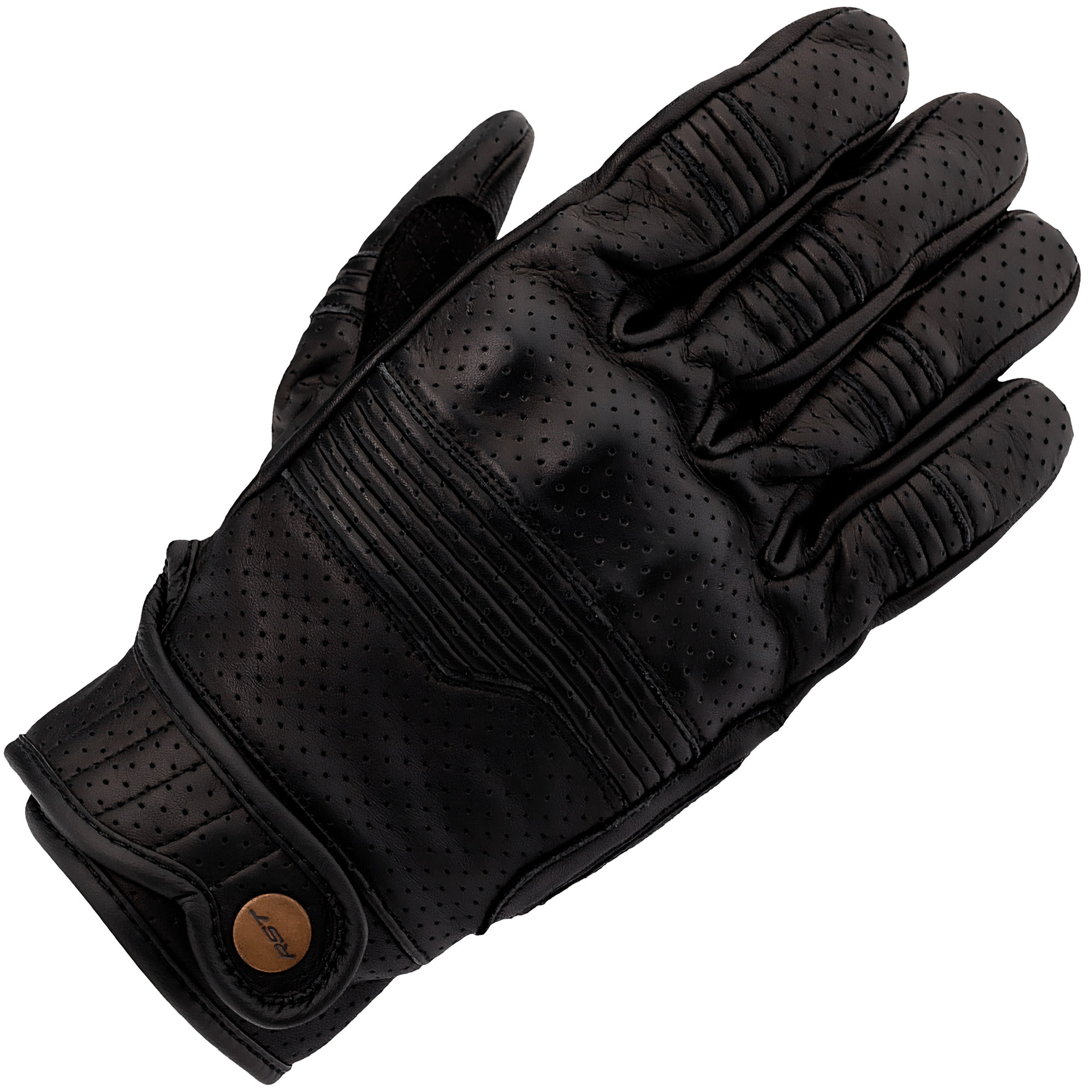 RST RST Roadster 3 CE Leather Gloves - Black / Black