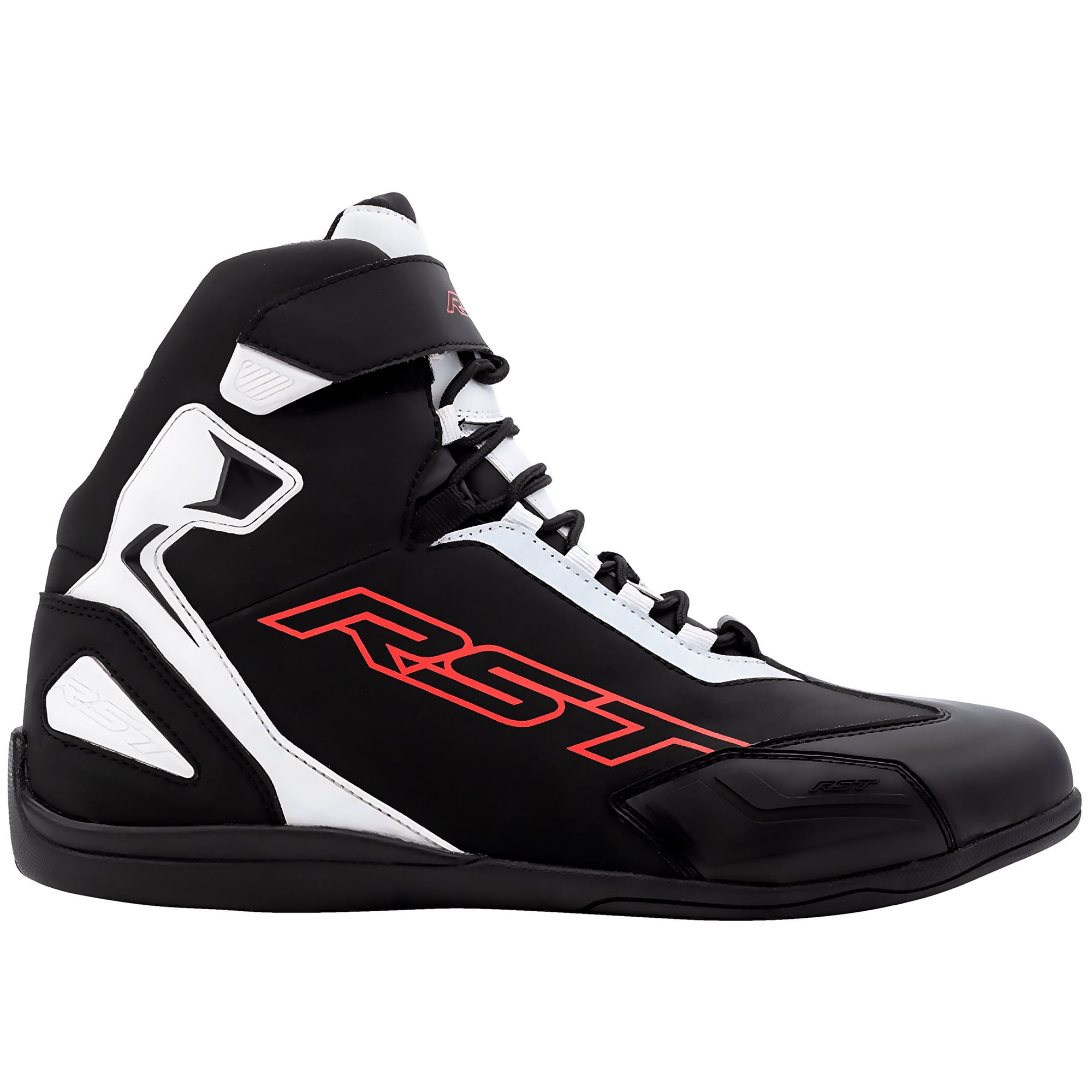 RST Sabre Motor CE Shoes - Black / White / Red - FREE UK DELIVERY