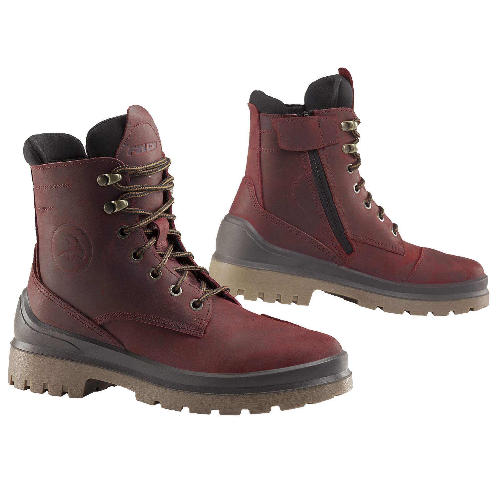 Falco Falco Viky Ladies Waterproof Leather Boots - Burgundy