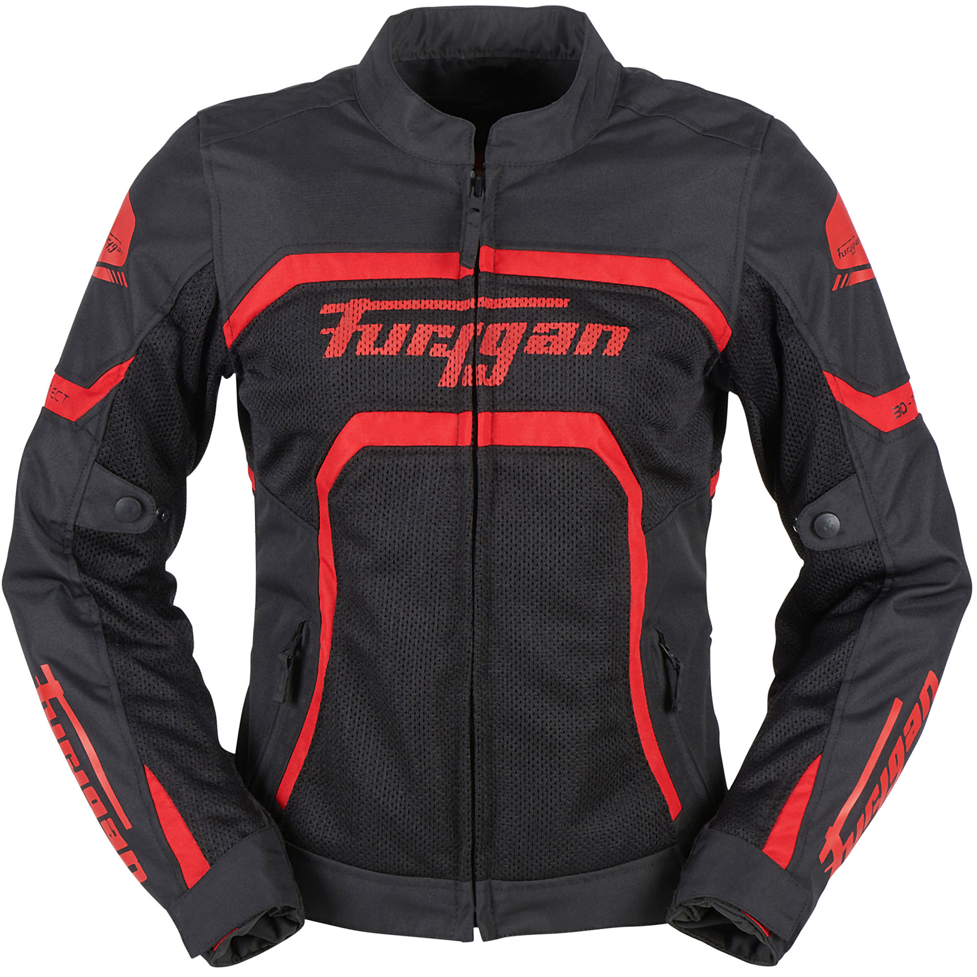 Furygan Furygan Ladies Mystic Evo Vented Textile Jacket - Black / Red