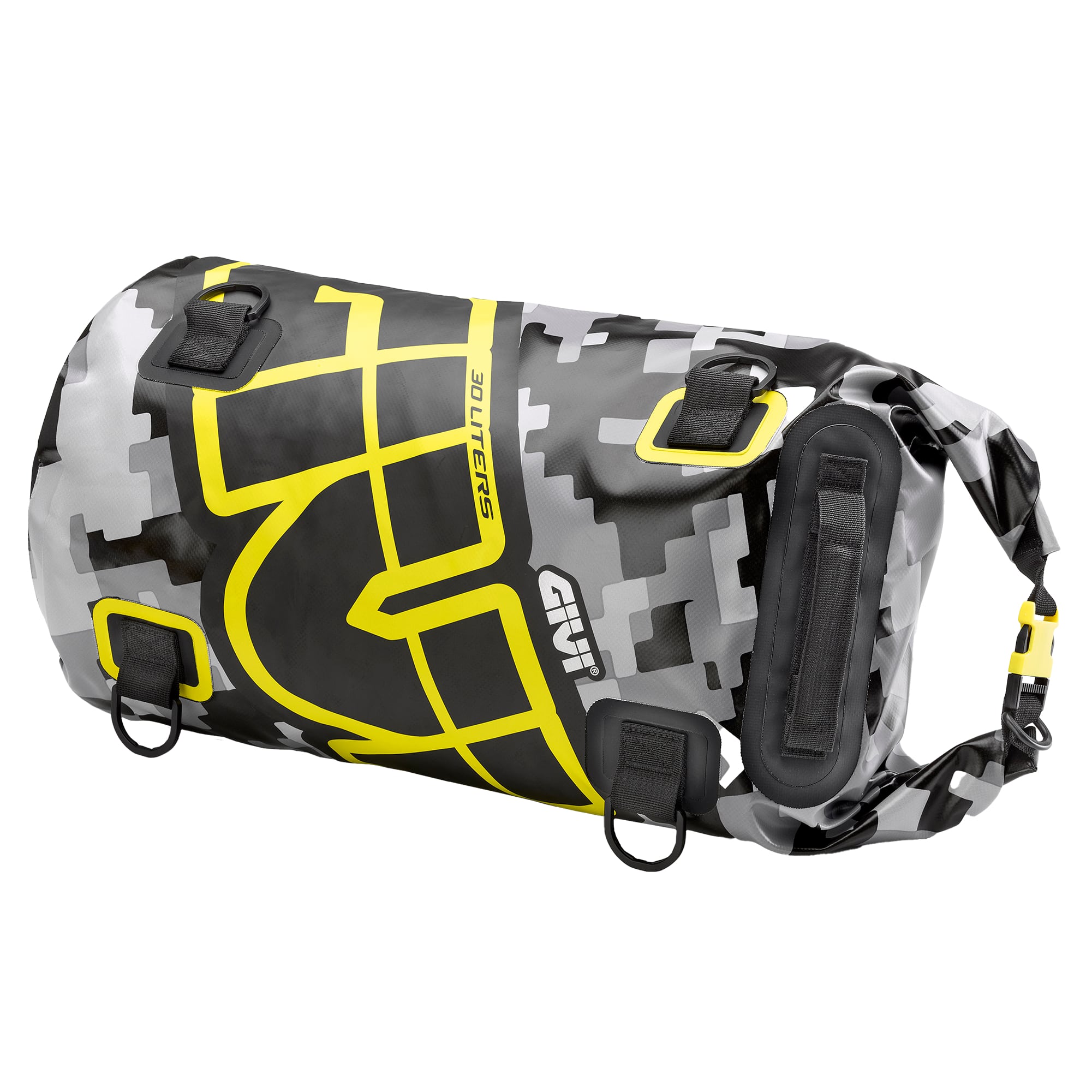Givi Givi EA114CM 30L Waterproof Cylinder bag - Grey / Yellow Camo