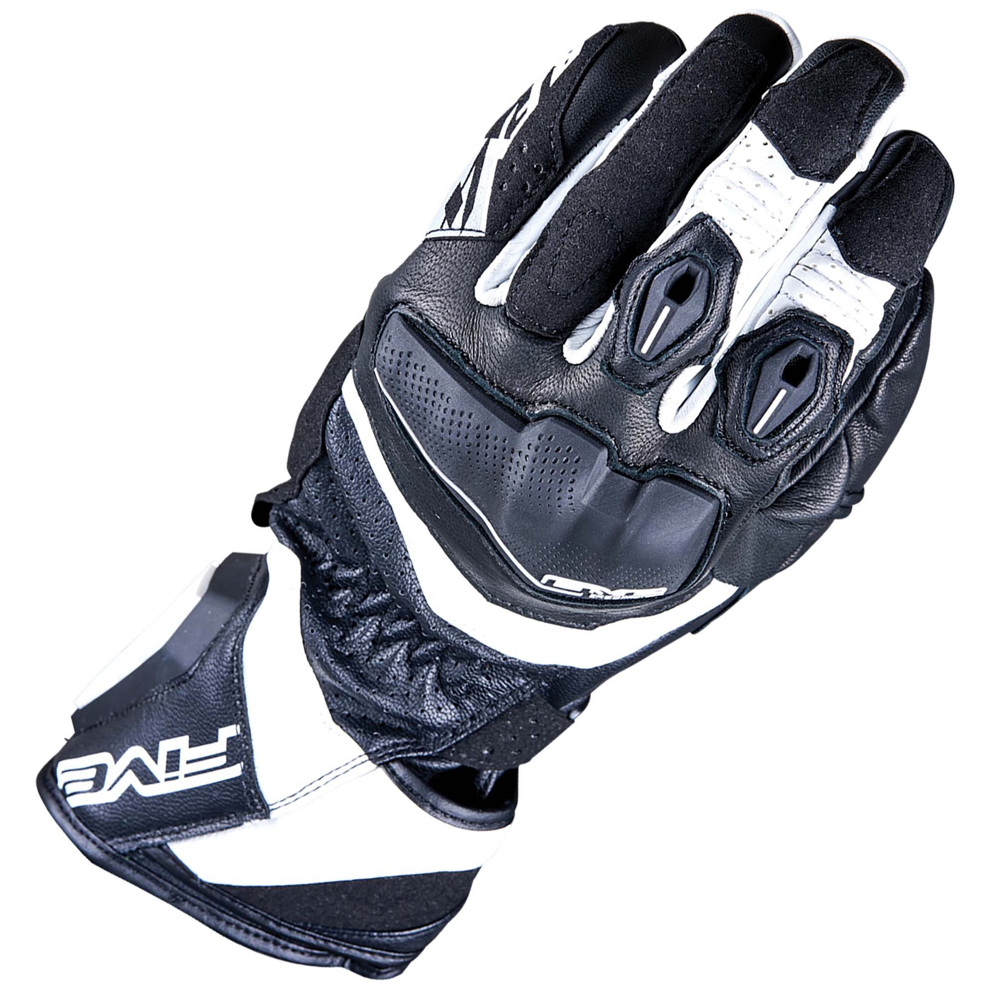 Five Five RFX4 Evo Leather Gloves - Black / White