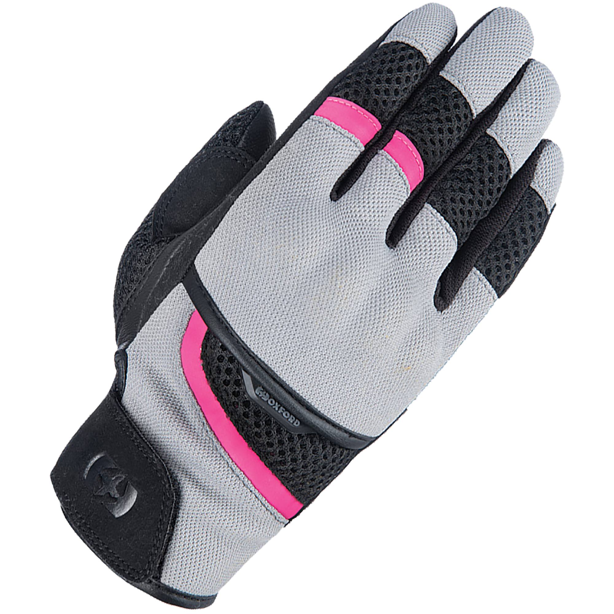 Oxford Clothing Oxford Ladies Brisbane Gloves - Grey / Pink / Black
