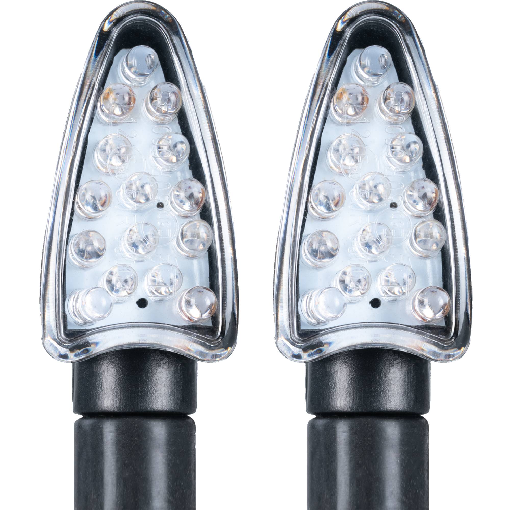 Oxford Oxford Arrow Long Stem Indicators - Black - Clear Lens