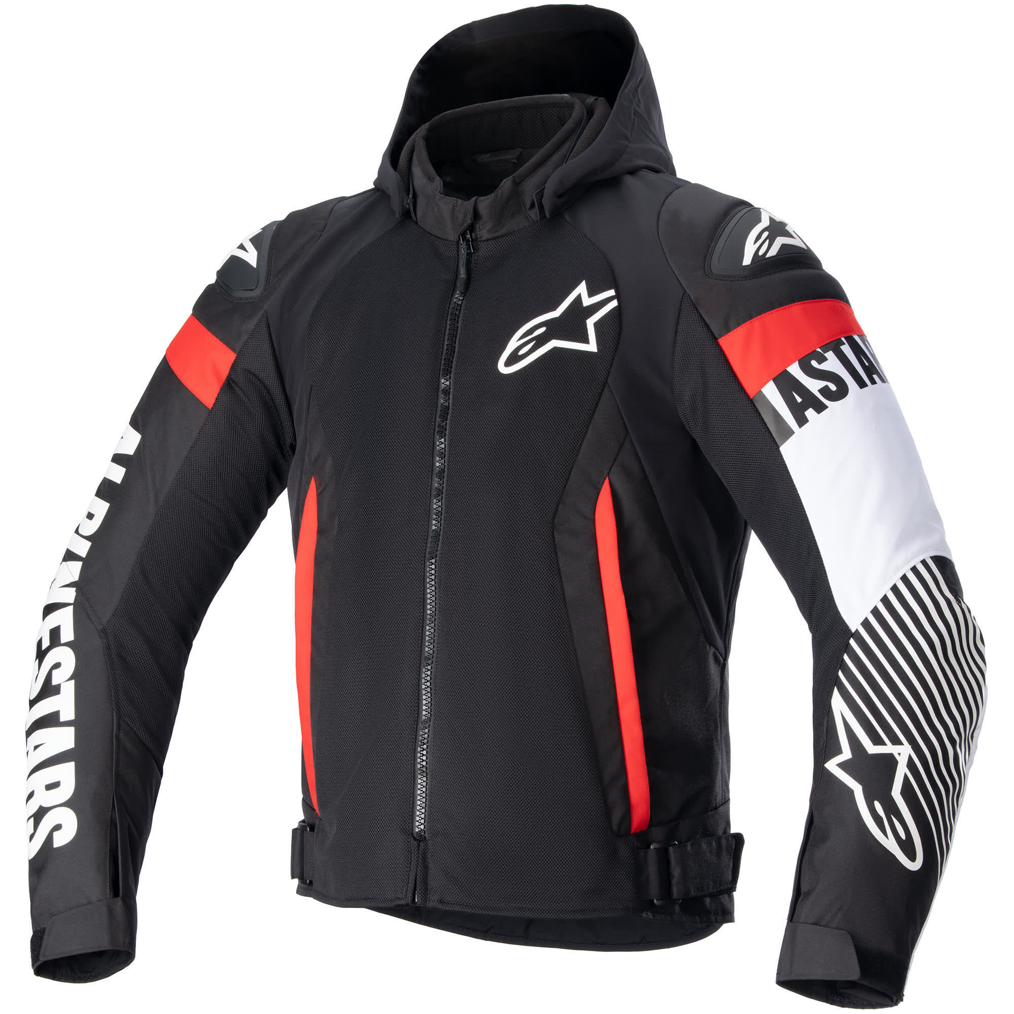 Alpinestars Alpinestars Zaca Air Textile Jacket - Black / White / Fluo Red