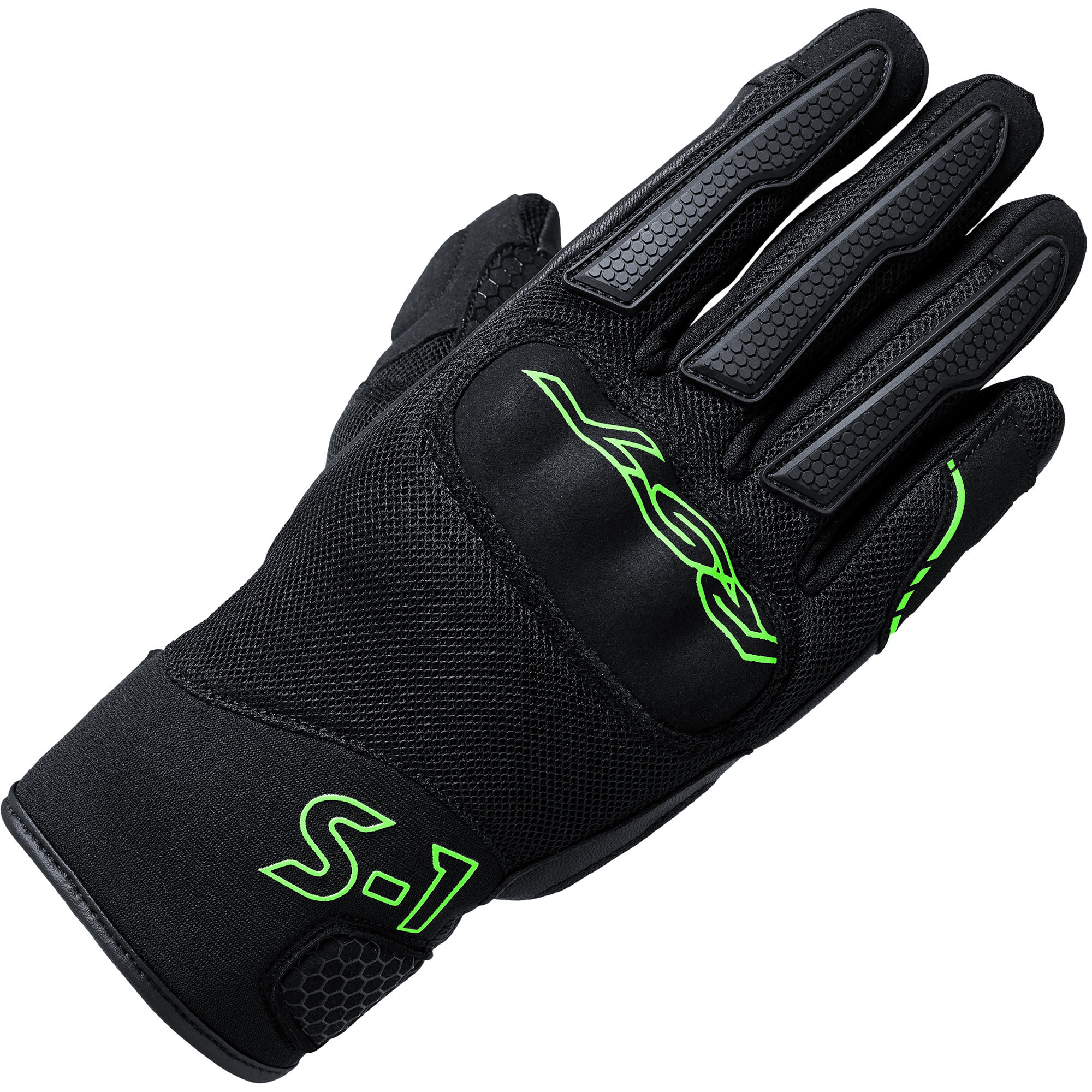 RST RST S1 Mesh CE Gloves - Black / Neon Green