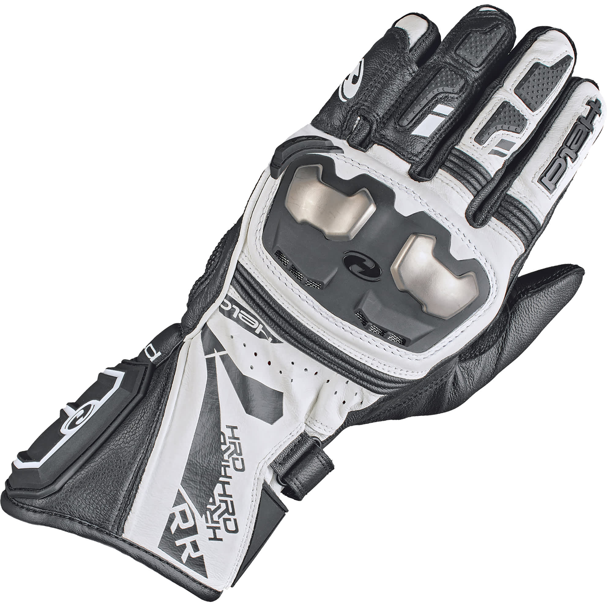 Held Held Akira RR Leather Gloves - Black / White