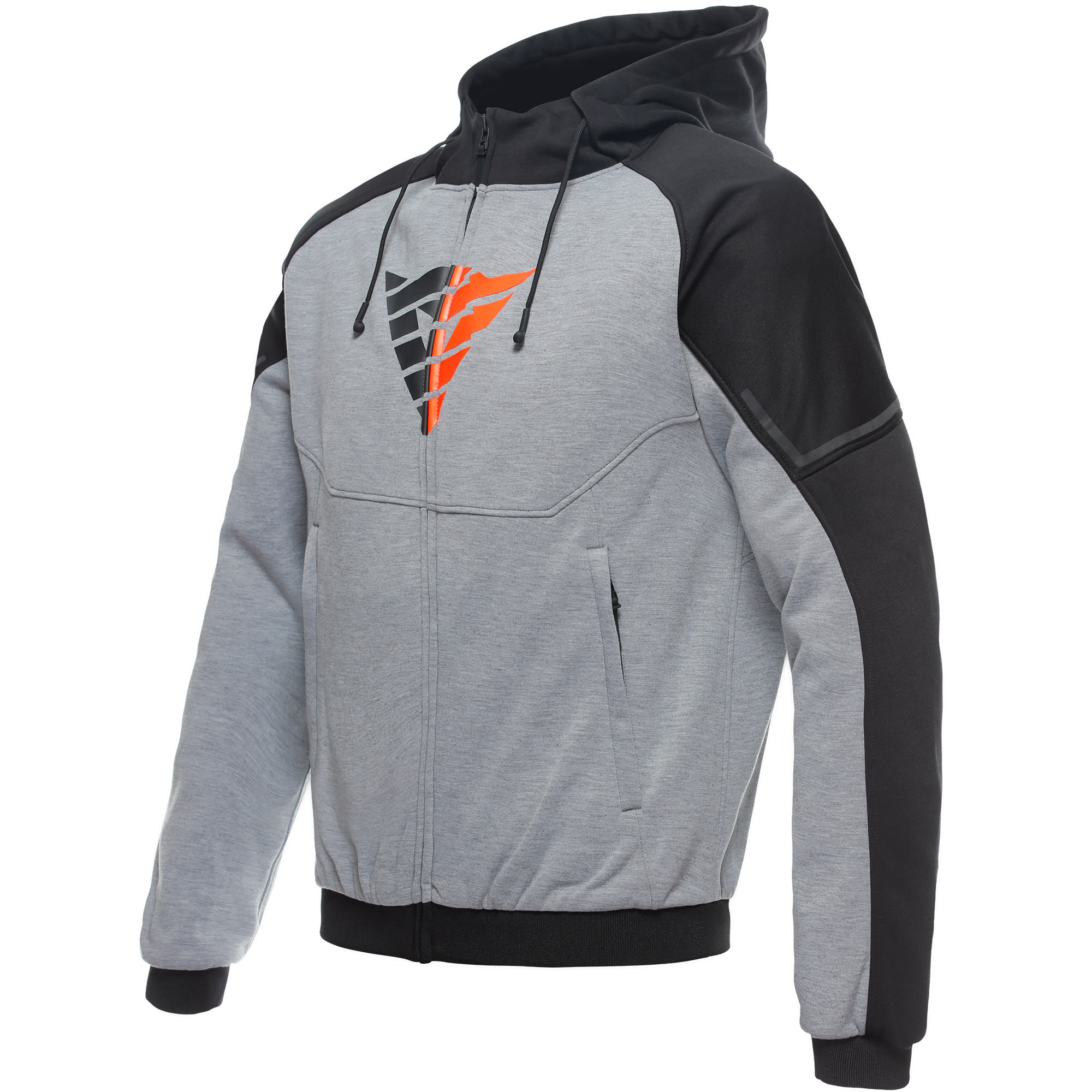 Dainese Dainese Daemon-X Safety Hoodie - Melange-Grey / Black / Red Fluo