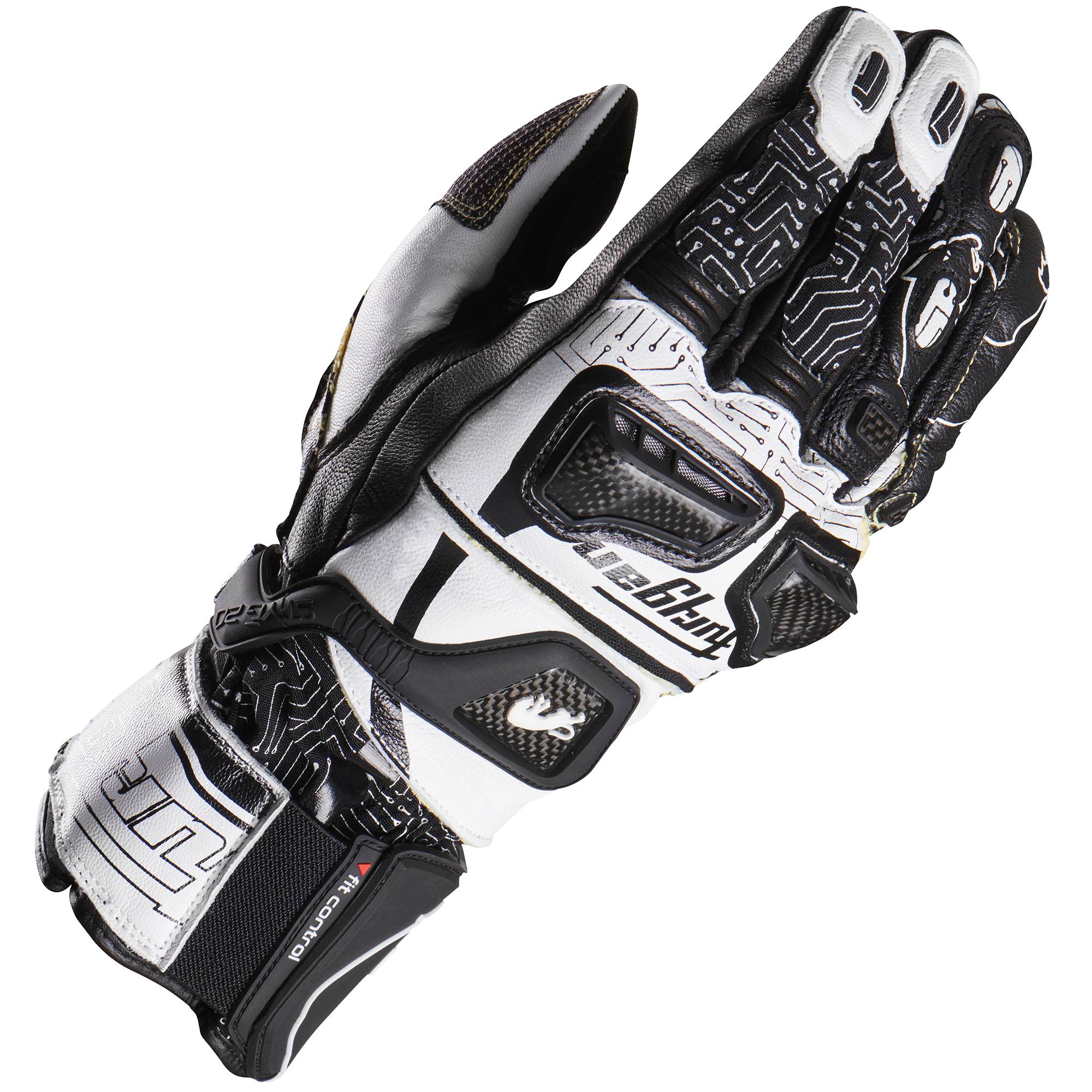 Furygan Furygan Styg20 X Kevlar® Leather Gloves - White / Black