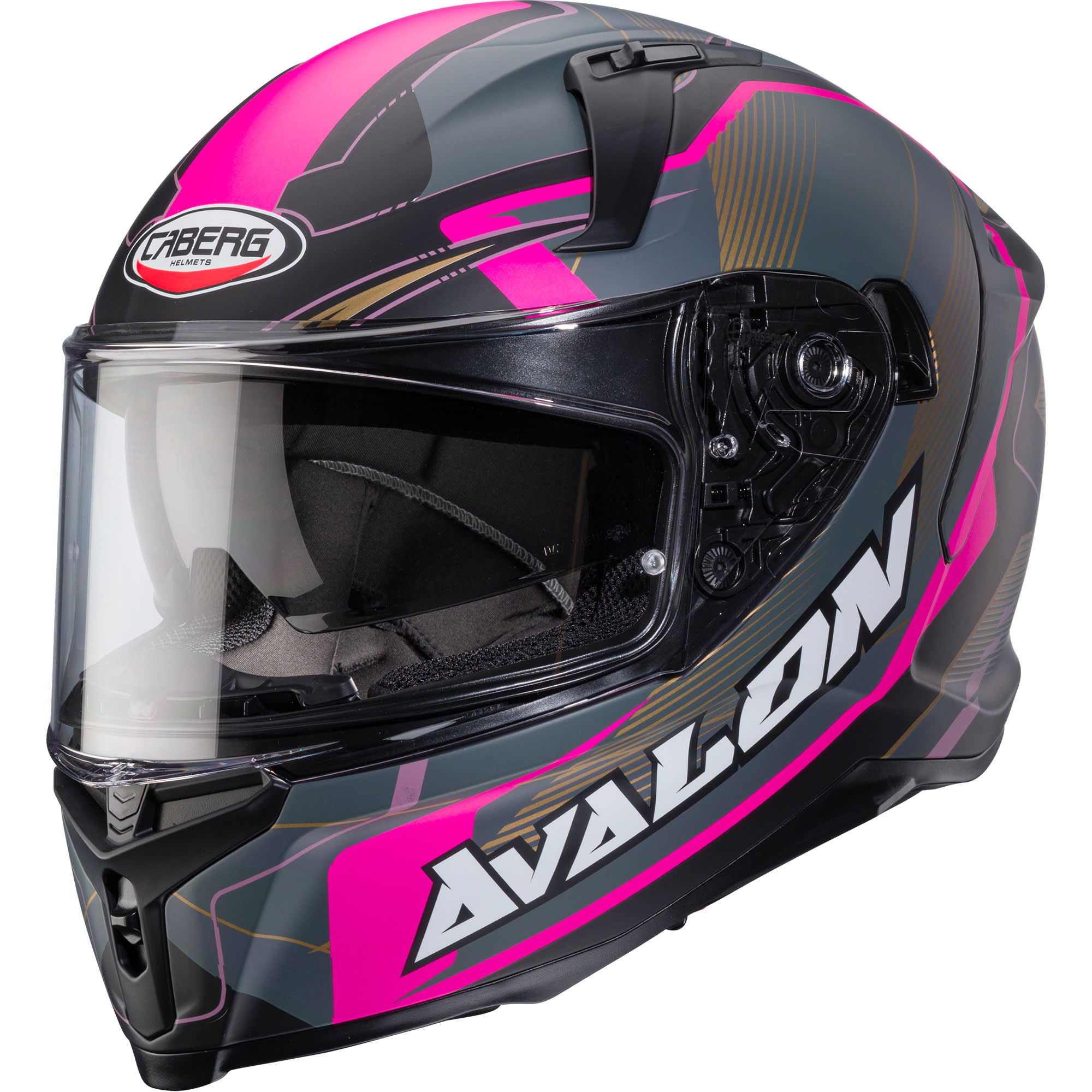 Caberg Caberg Avalon X - Optic Matt Black / Grey / Fuchsia