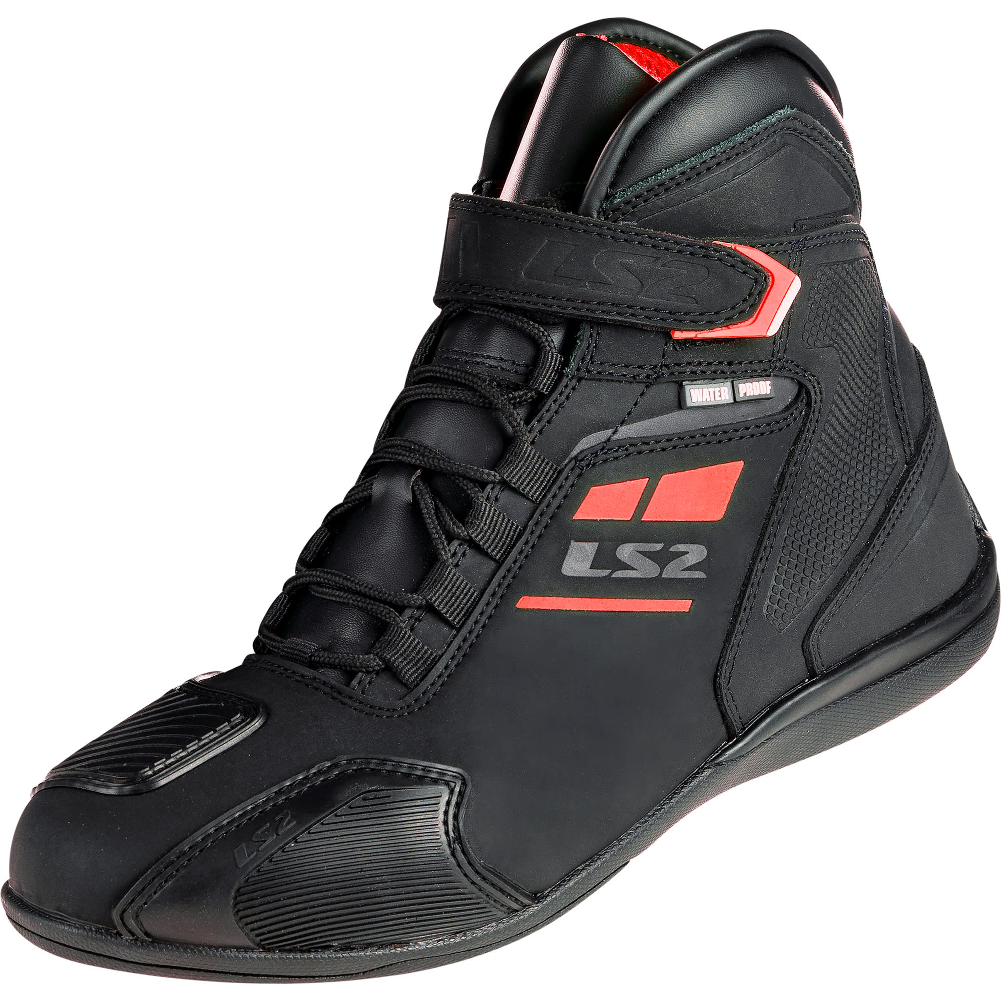 LS2 LS2 Garra Waterproof Boots - Black / Red
