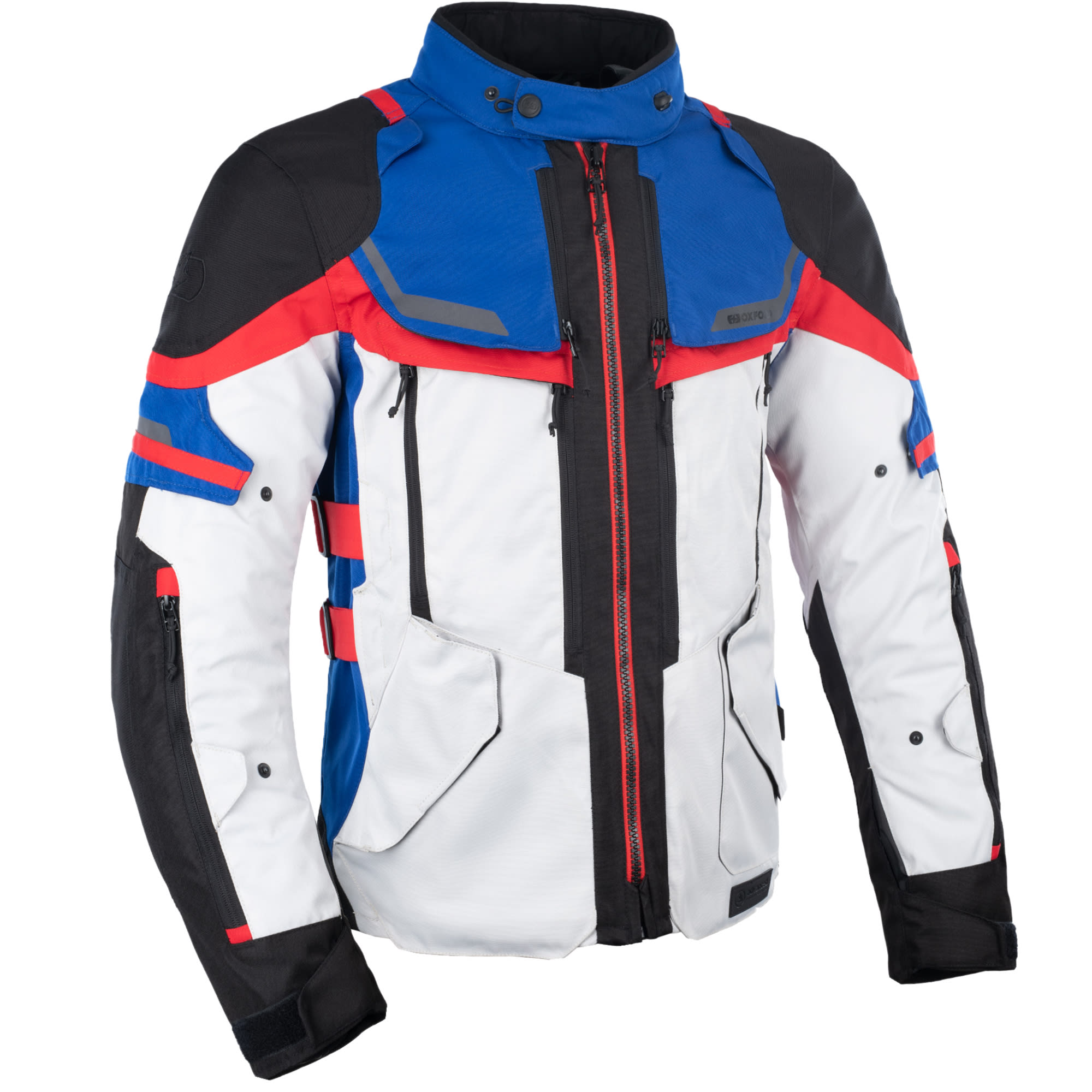 Oxford Rockland Textile Jacket - Arctic / Black / Red - FREE UK