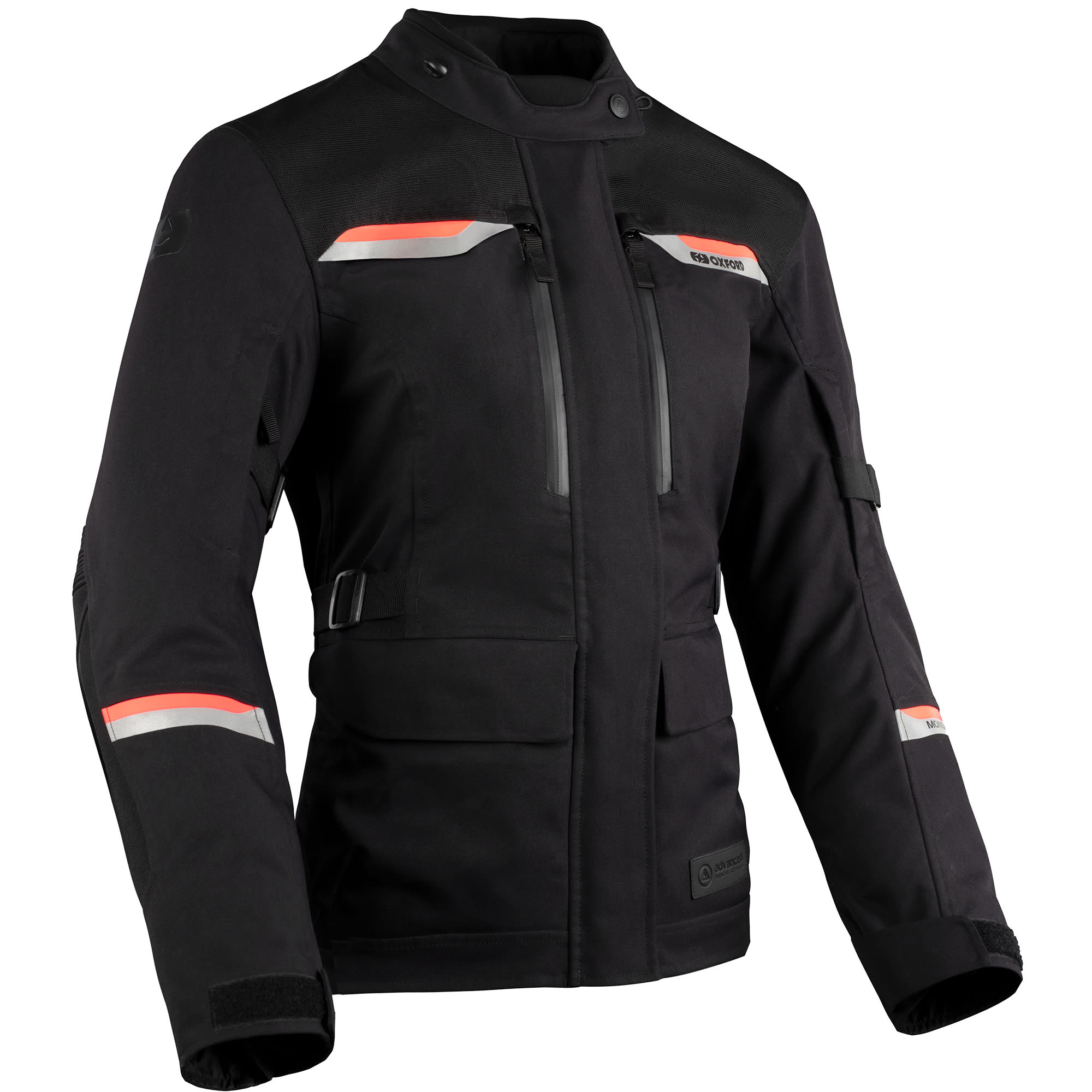 Oxford Clothing Oxford Ladies Mondial 2.0 Textile Jacket - Black / Coral