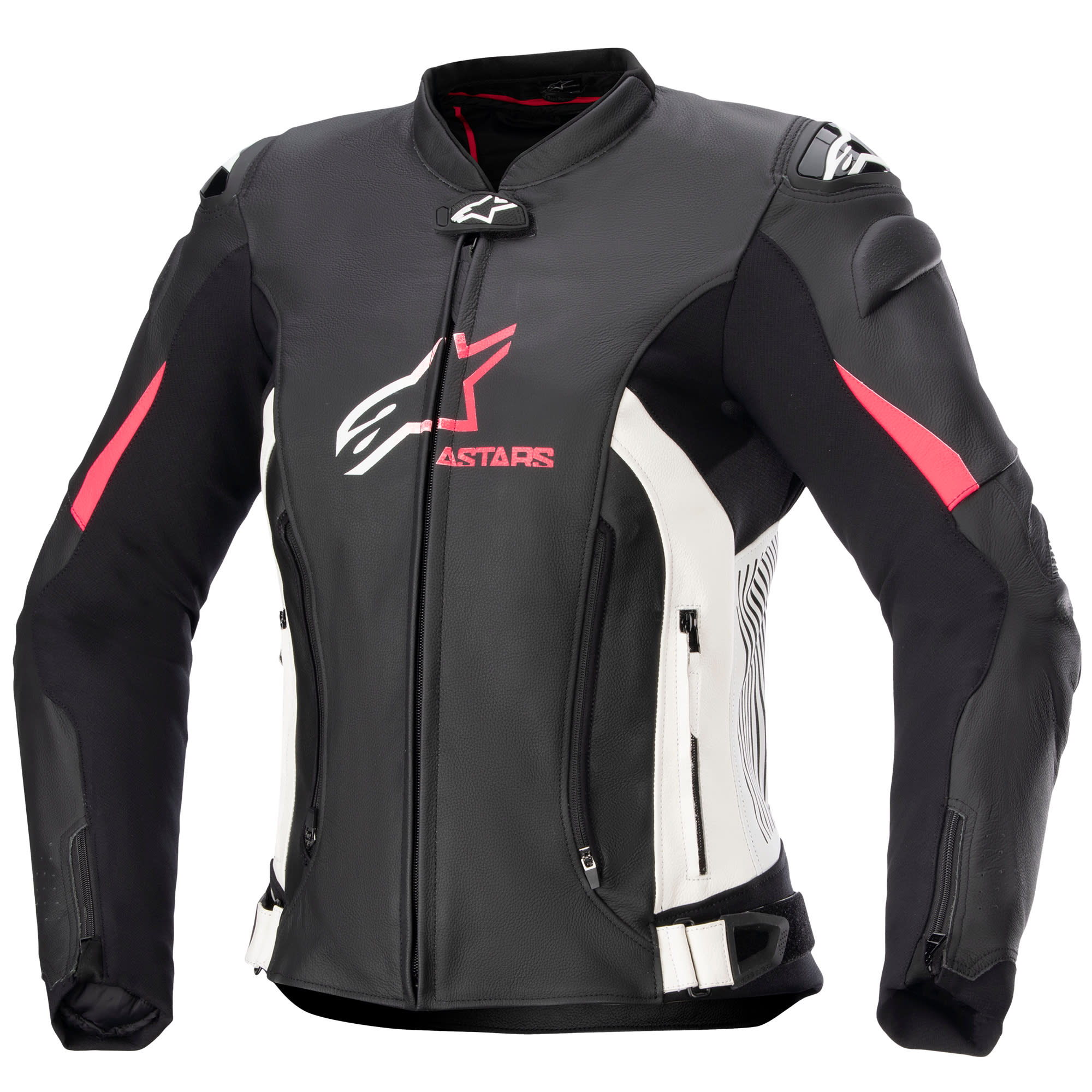 Alpinestars Alpinestars Stella GP Plus V4 Leather Jacket - Black / White / Diva Pink