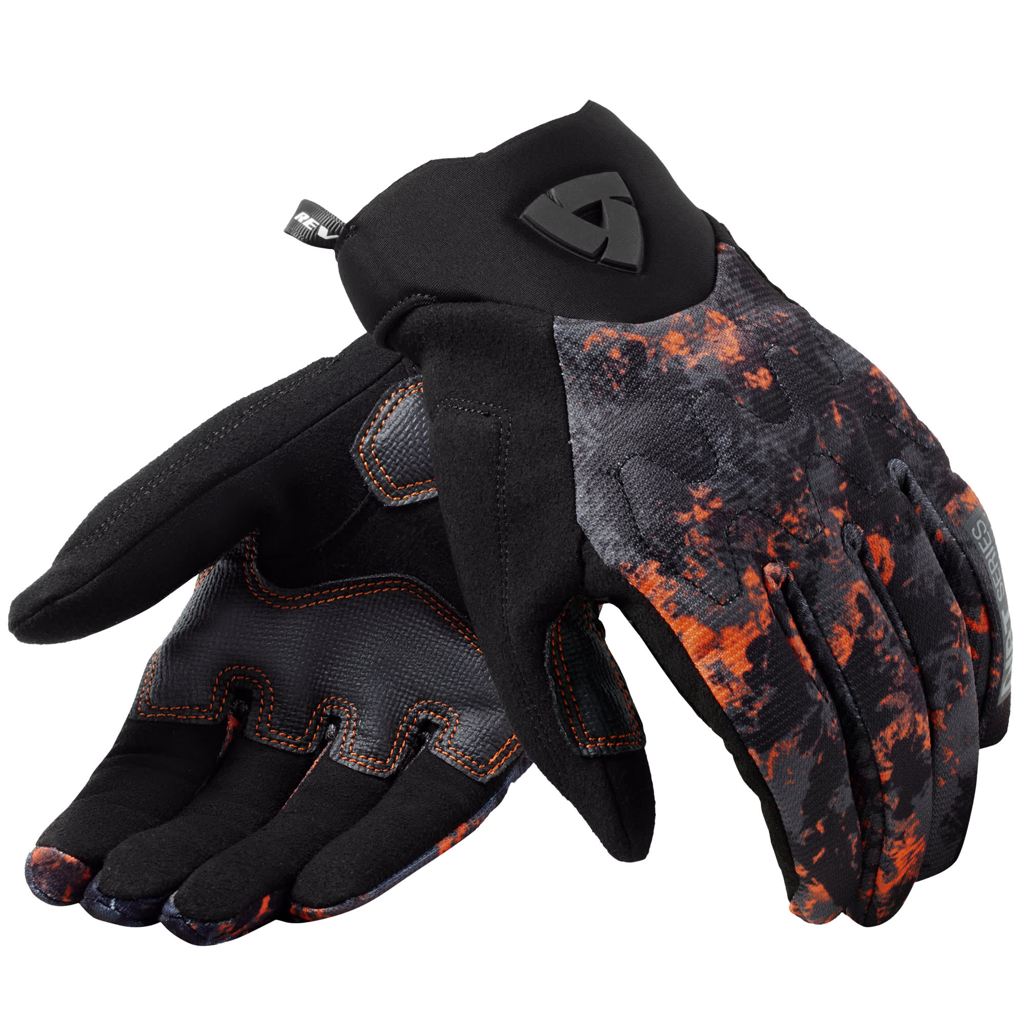 Rev'it Rev'it Continent WB Textile Gloves - Black / Orange