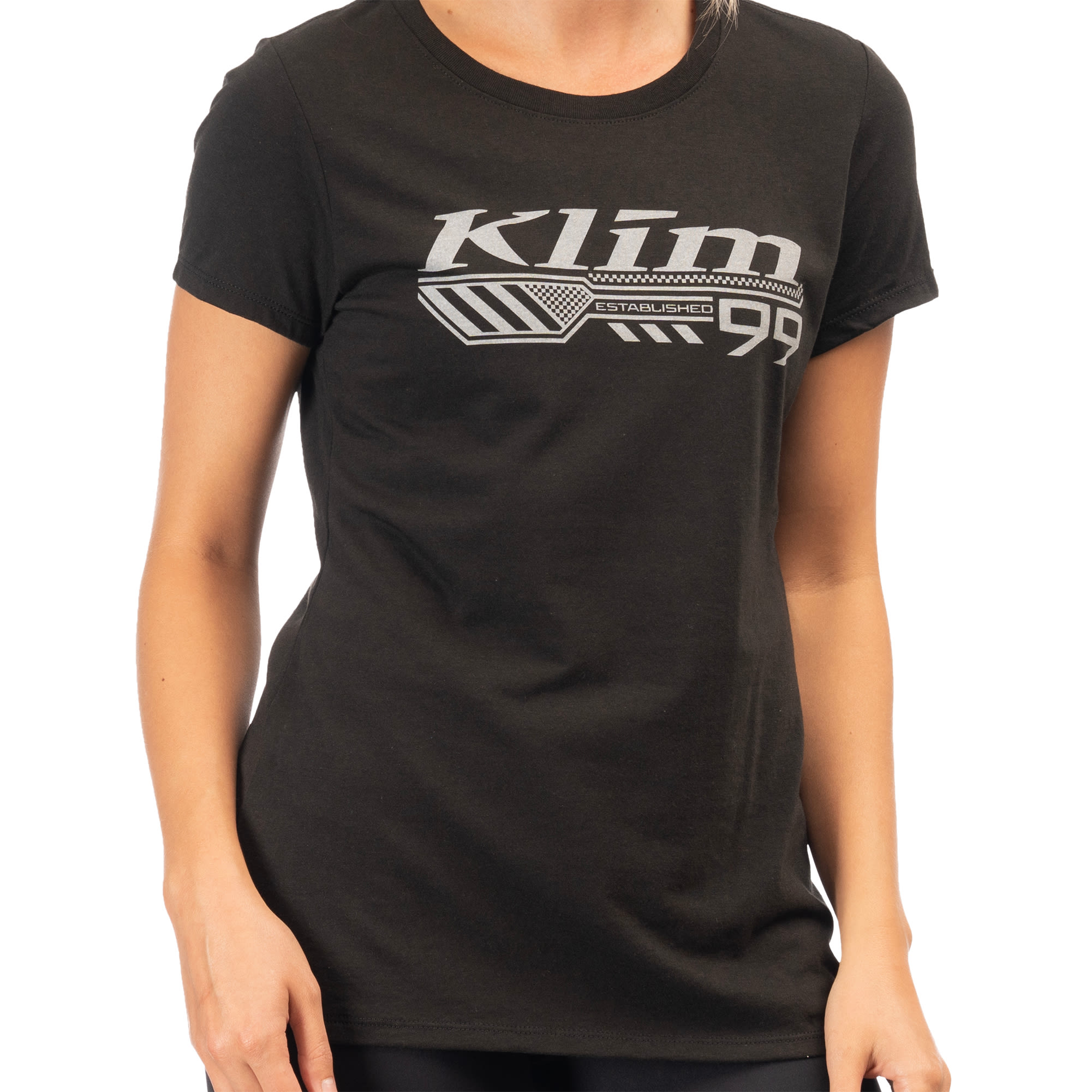 Klim Klim Ladies Foundation Tri-Blend T-Shirt - Black / High Rise