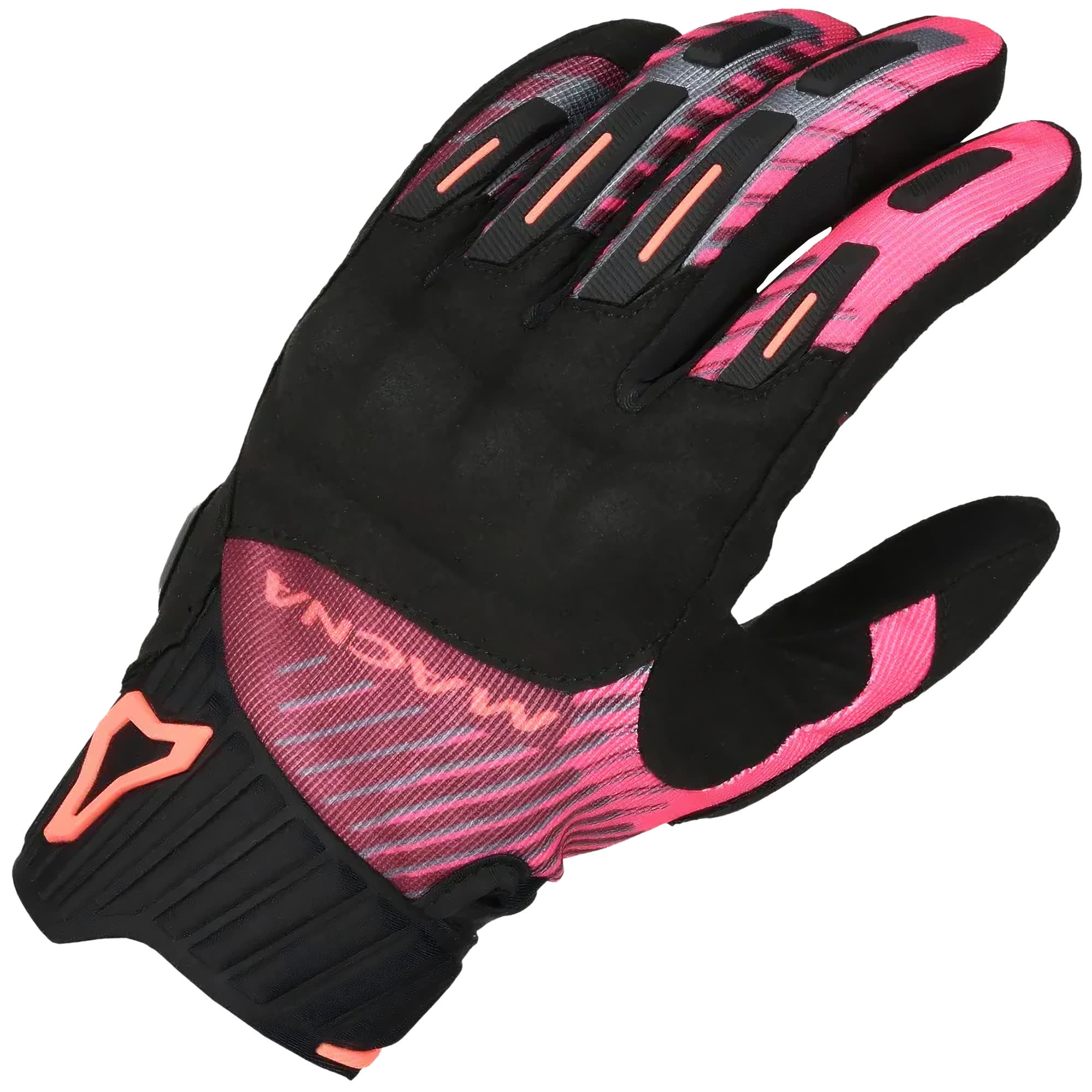 Macna Macna Ladies Octar 2.0 Textile Gloves - Black / Bordeaux / Pink