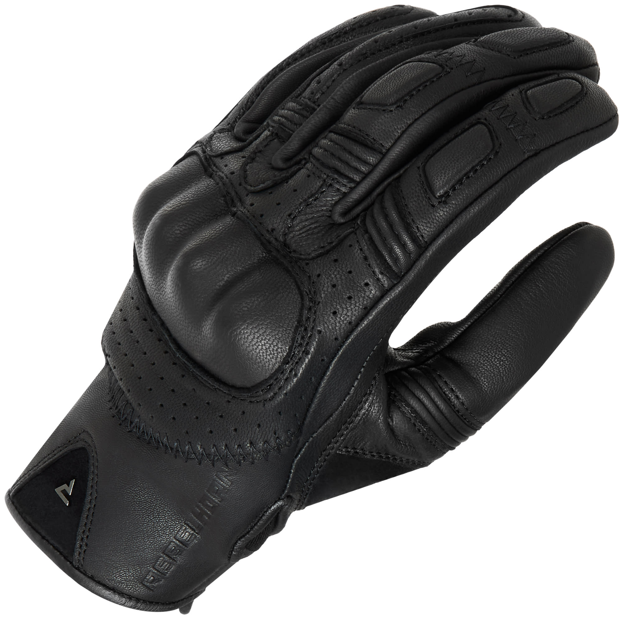 Rebelhorn Rebelhorn Thug II Perforated Leather Gloves - Black
