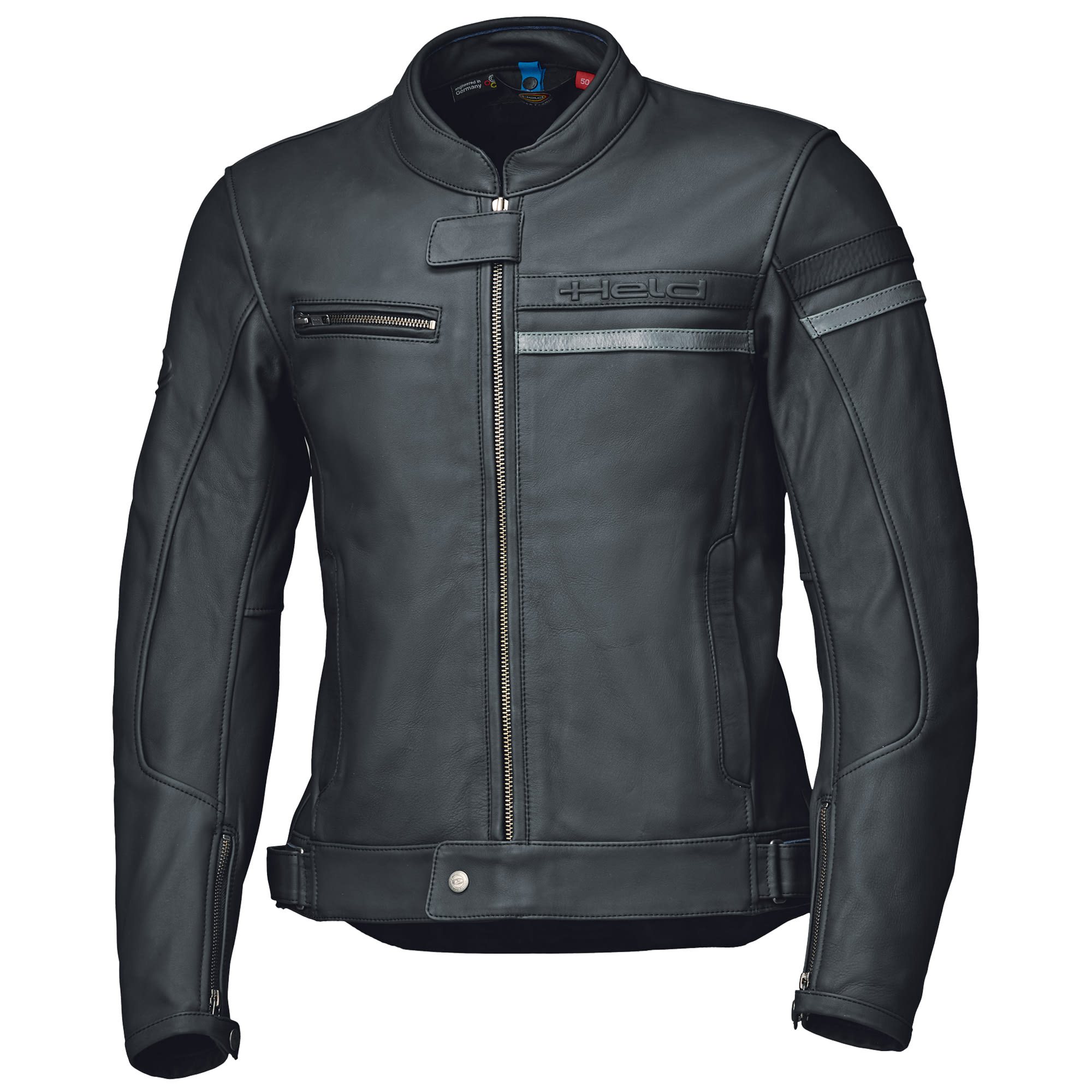 Held Held Midway Leather Jacket - Black / Grey