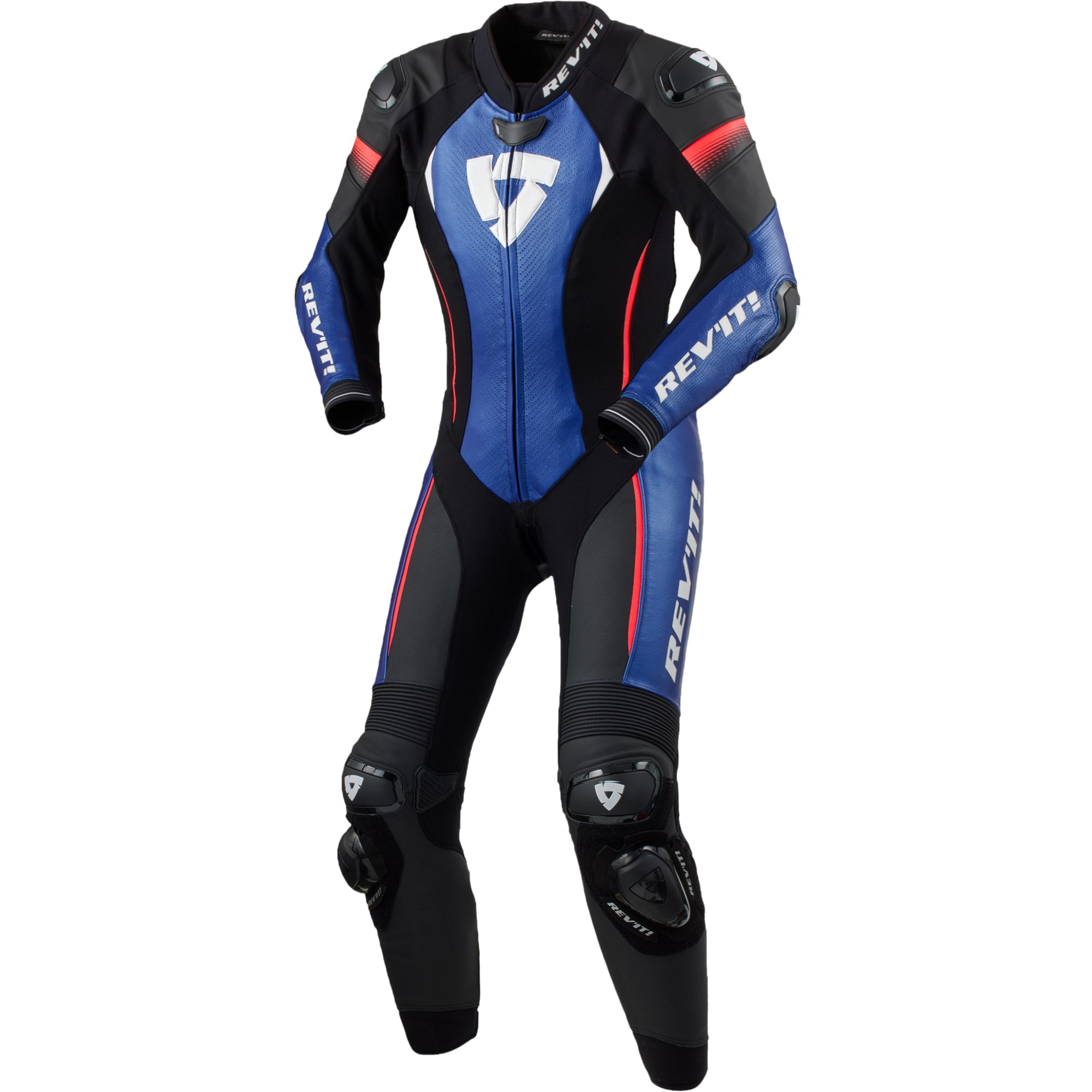 Rev'it Rev'it Ladies Xena 4 1 Piece Leather Suit - Black / Blue
