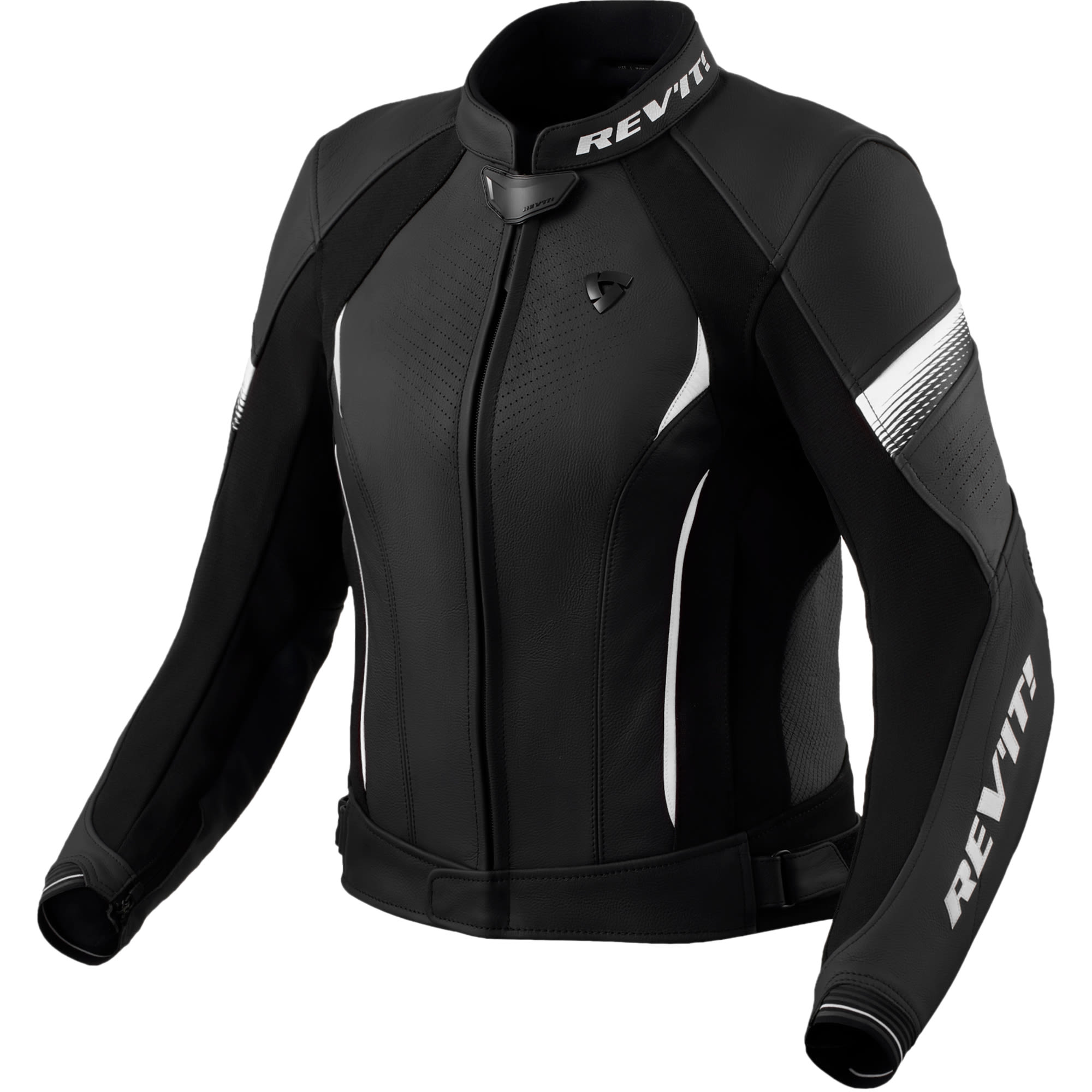 Rev'it Rev'it Ladies Xena 4 Leather Jacket - Black / White