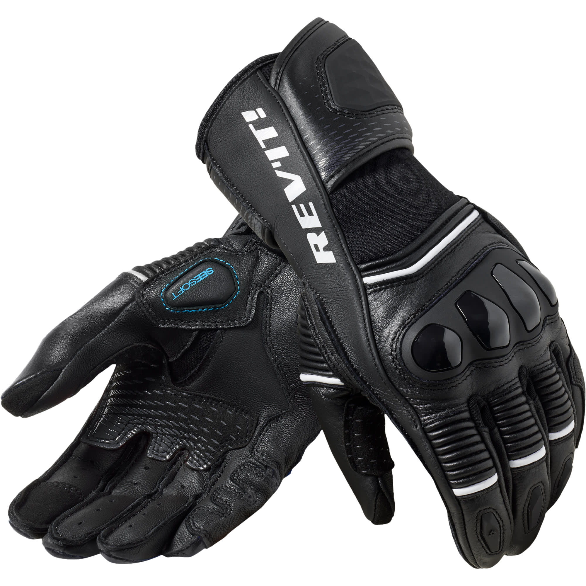 Rev'it Rev'it Ladies Xena 4 Leather Gloves - Black / White