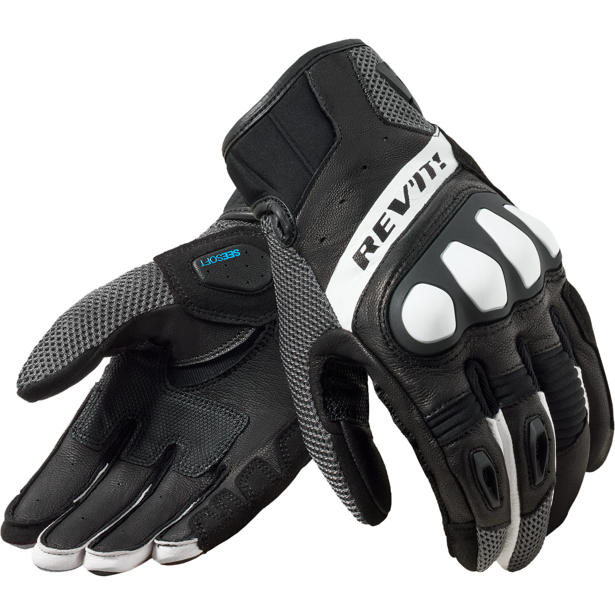 Rev'it Rev'it Ritmo Leather Gloves - Black / Grey