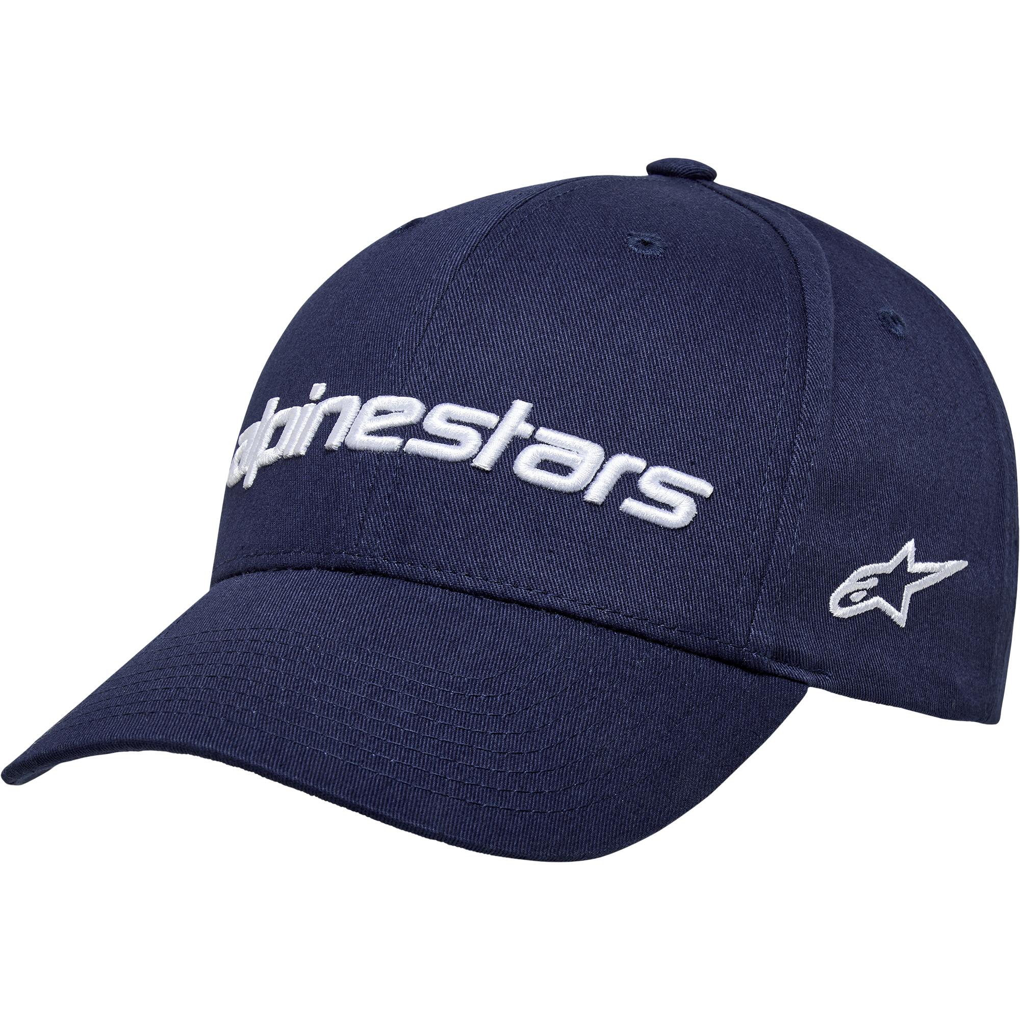 Alpinestars Linear Wordmark 2.0 Hat - Navy / White - FREE UK DELIVERY
