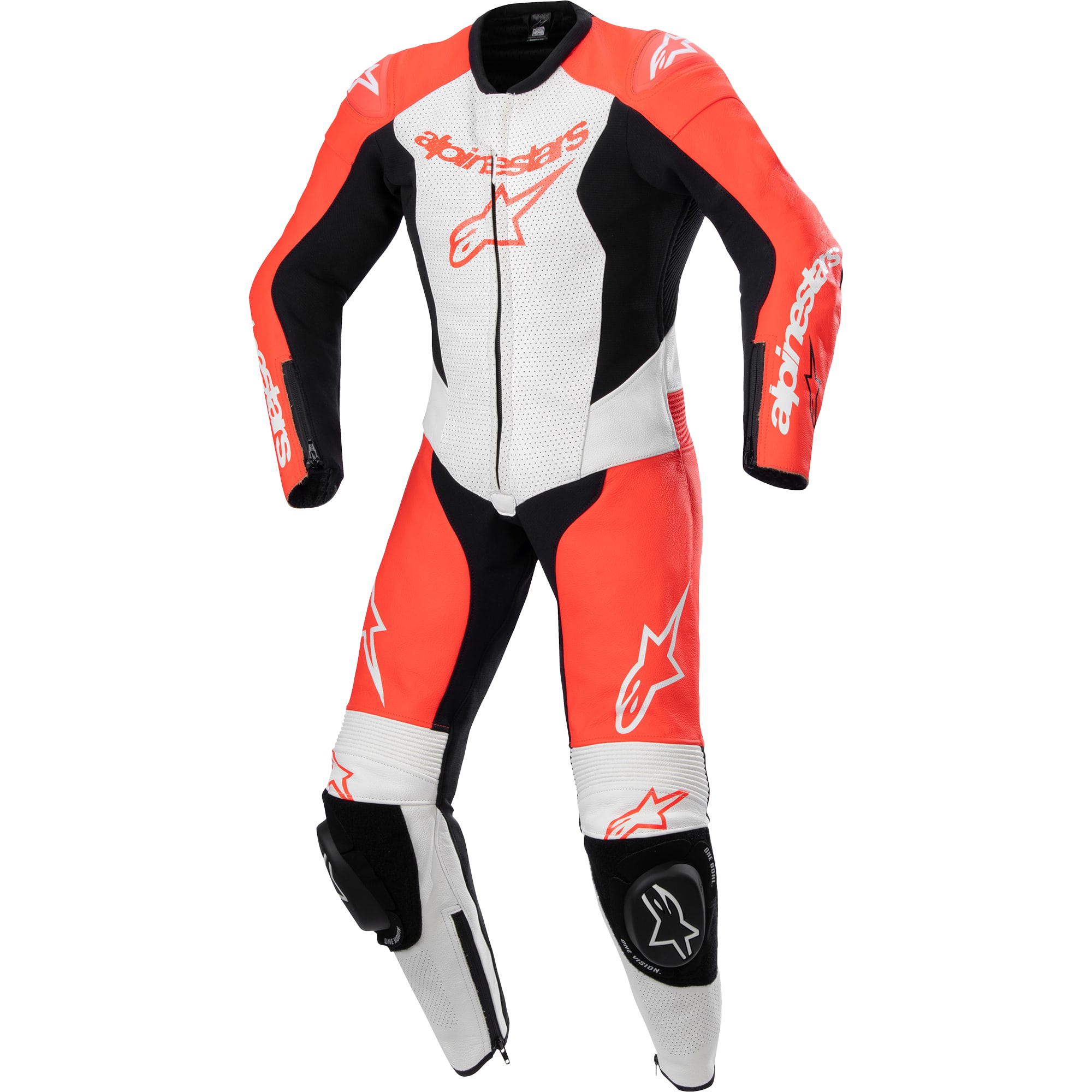 Alpinestars Alpinestars Kids GP Plus V2 One Piece Leather Suit - Red Fluo / White / Black