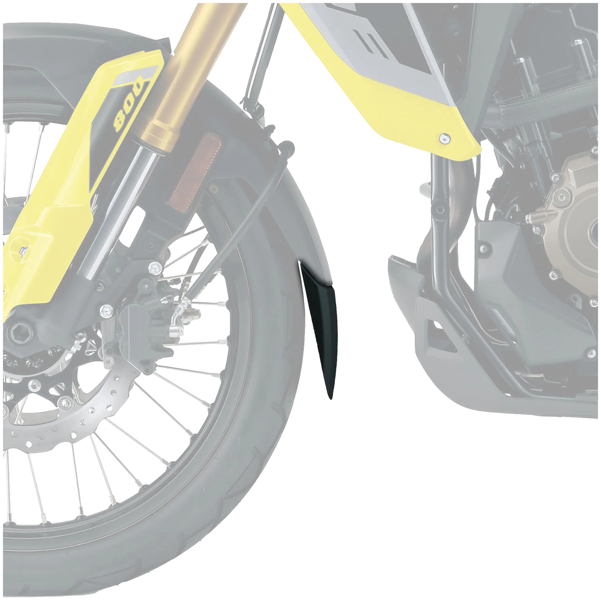 Pyramid Pyramid Extenda Fenda Matt Black - Suzuki V-Strom 800DE (23)