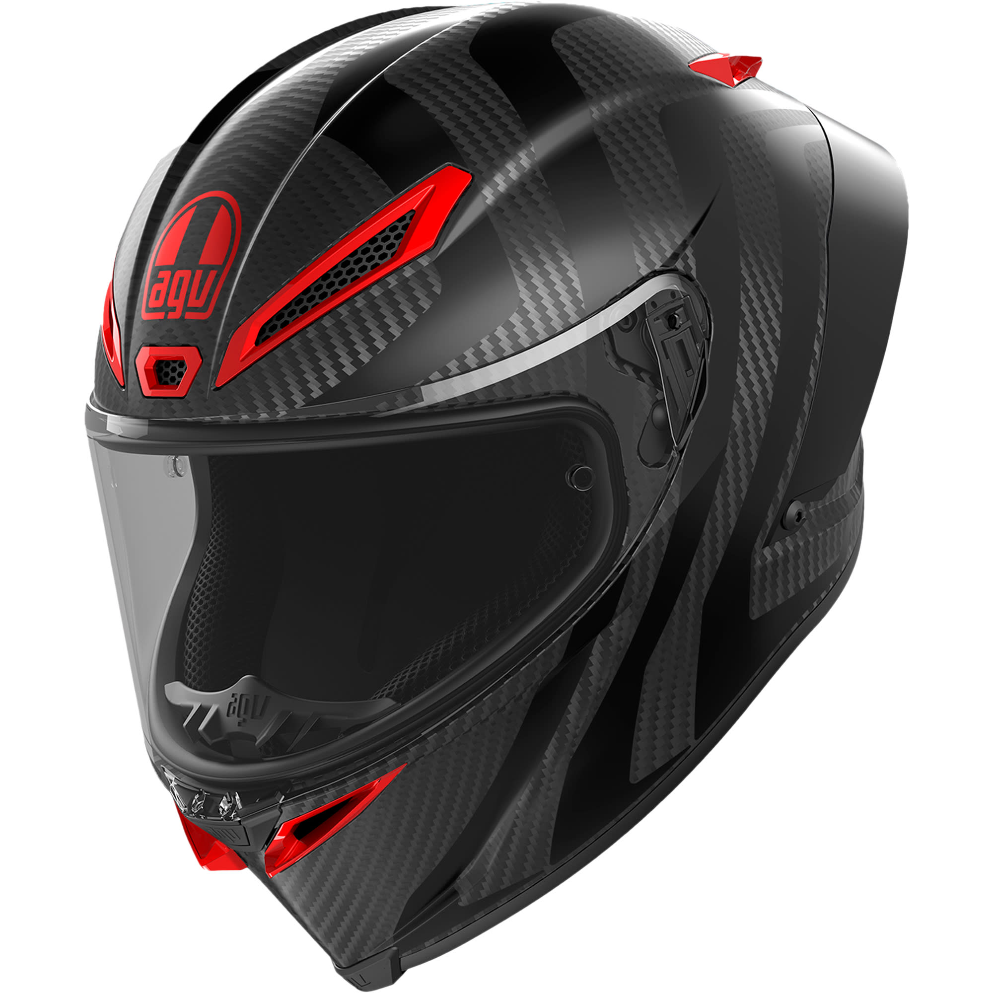 AGV AGV Pista GP-RR ECE 22.06 - Intrepido Matt Carbon  Black / Red