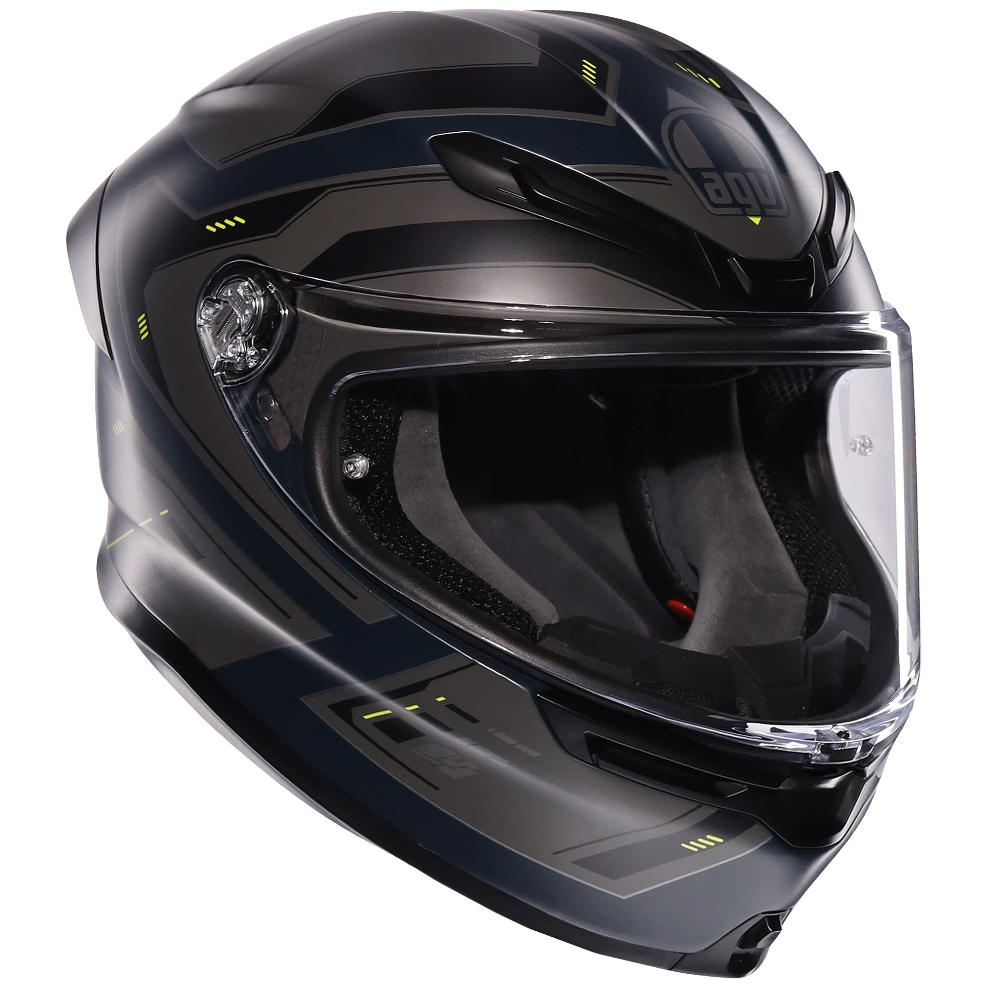 AGV AGV K6 S - Enhance Matt Grey / Yellow Fluo