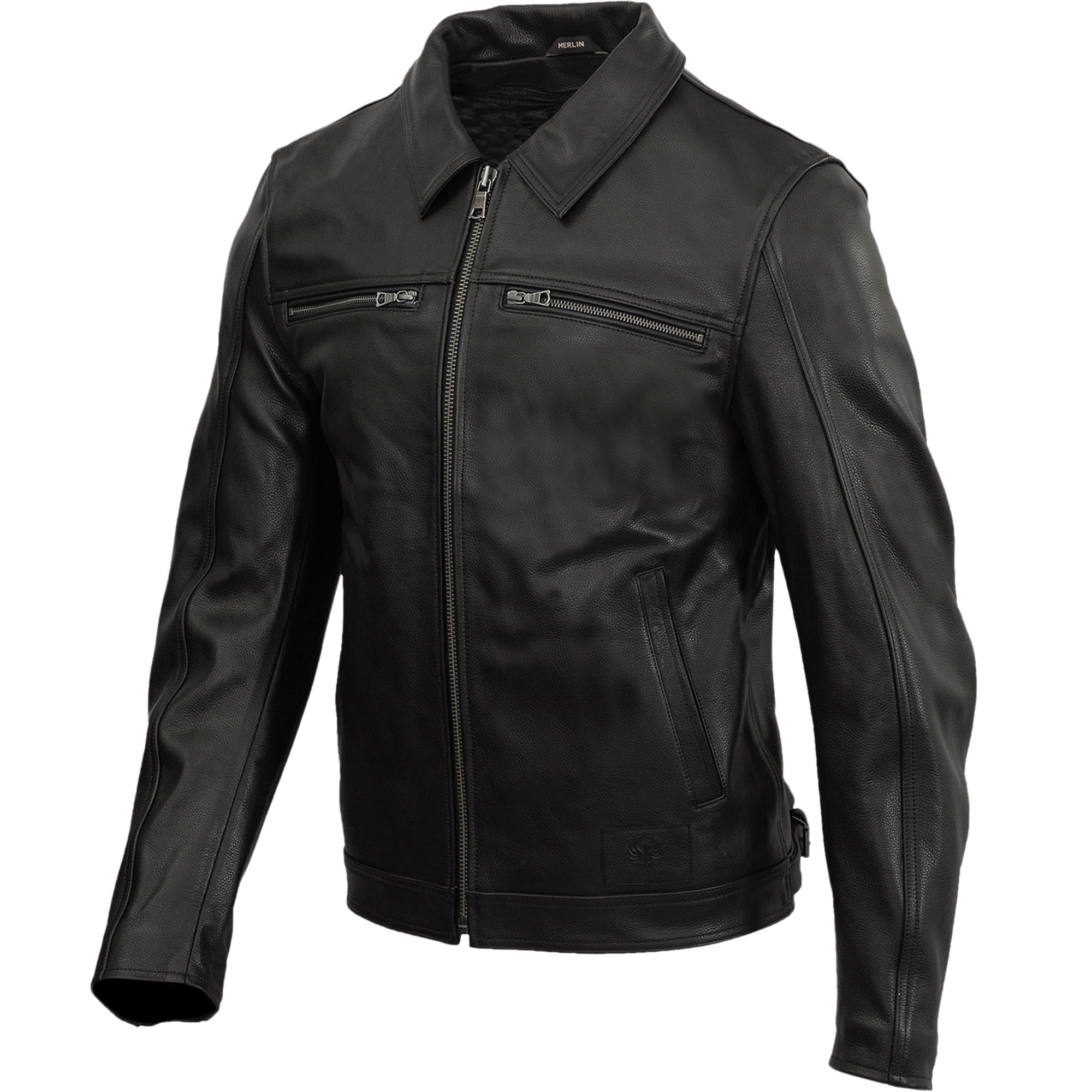 Merlin Kingsbury D3O Leather Jacket - Black - FREE UK DELIVERY