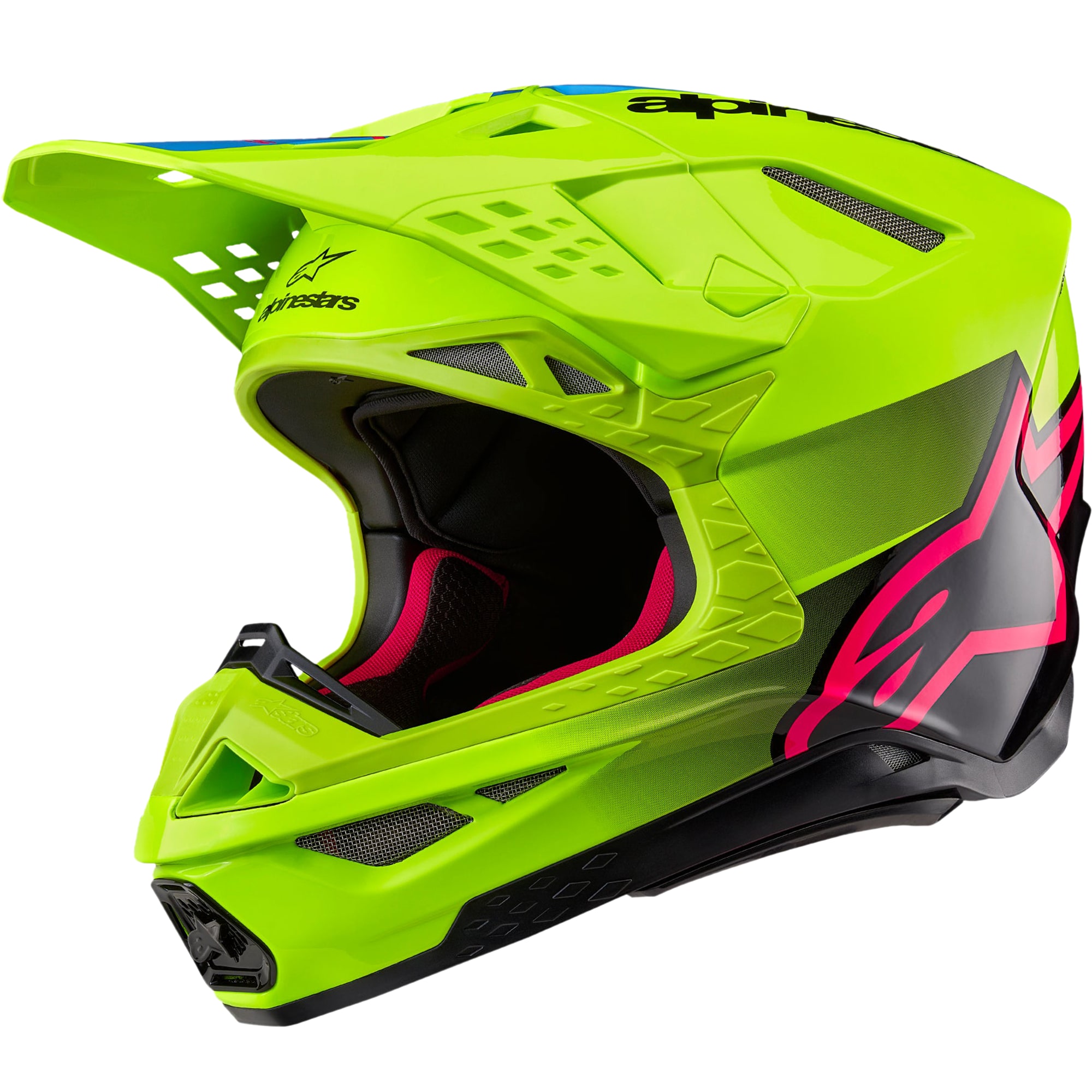 Alpinestars Alpinestars Supertech M10 Unite - Gloss Yellow Fluo / Black / Diva Pink