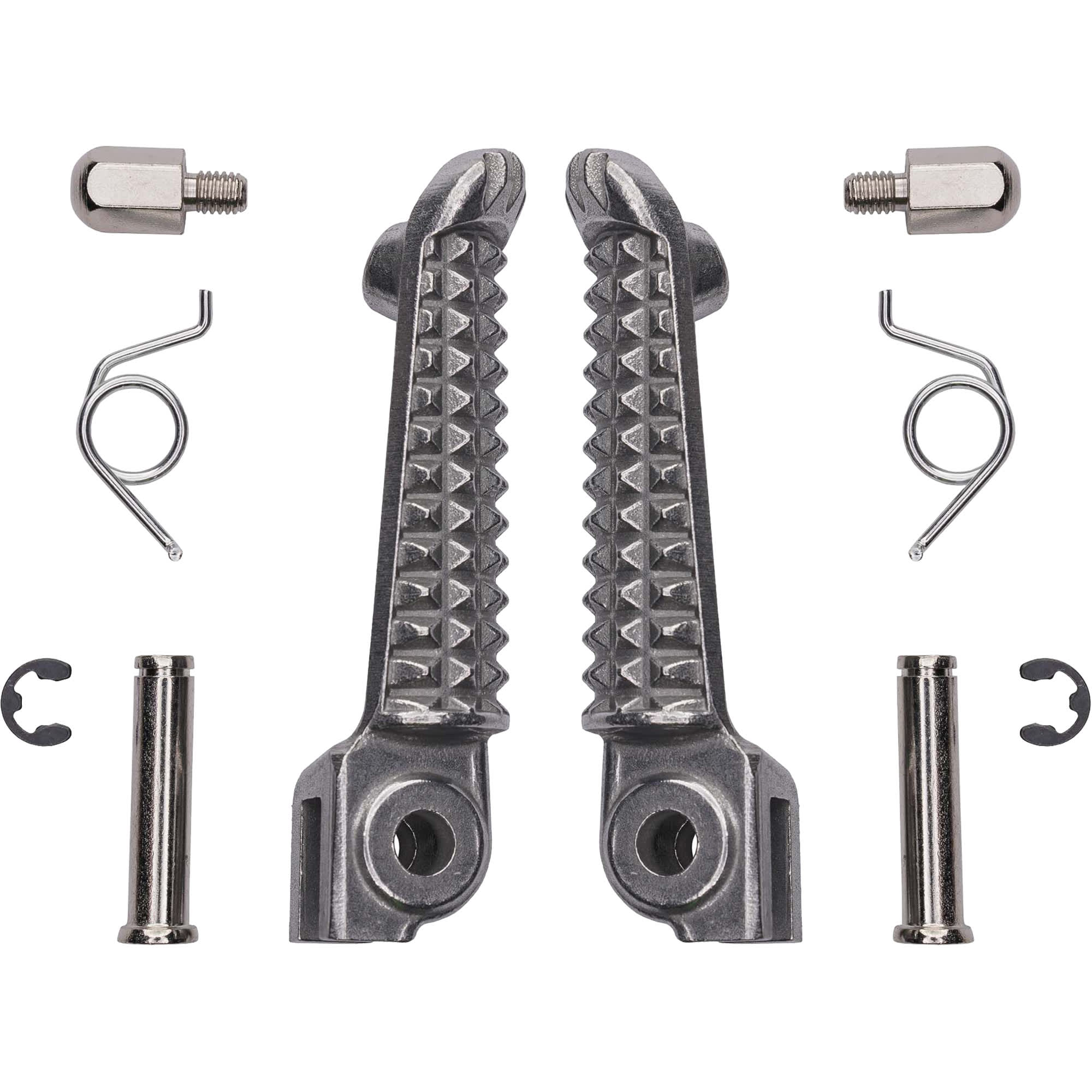 Bike It Bike It OEM Silver Footpegs - Yamaha YZF-R1 / YZF-R6