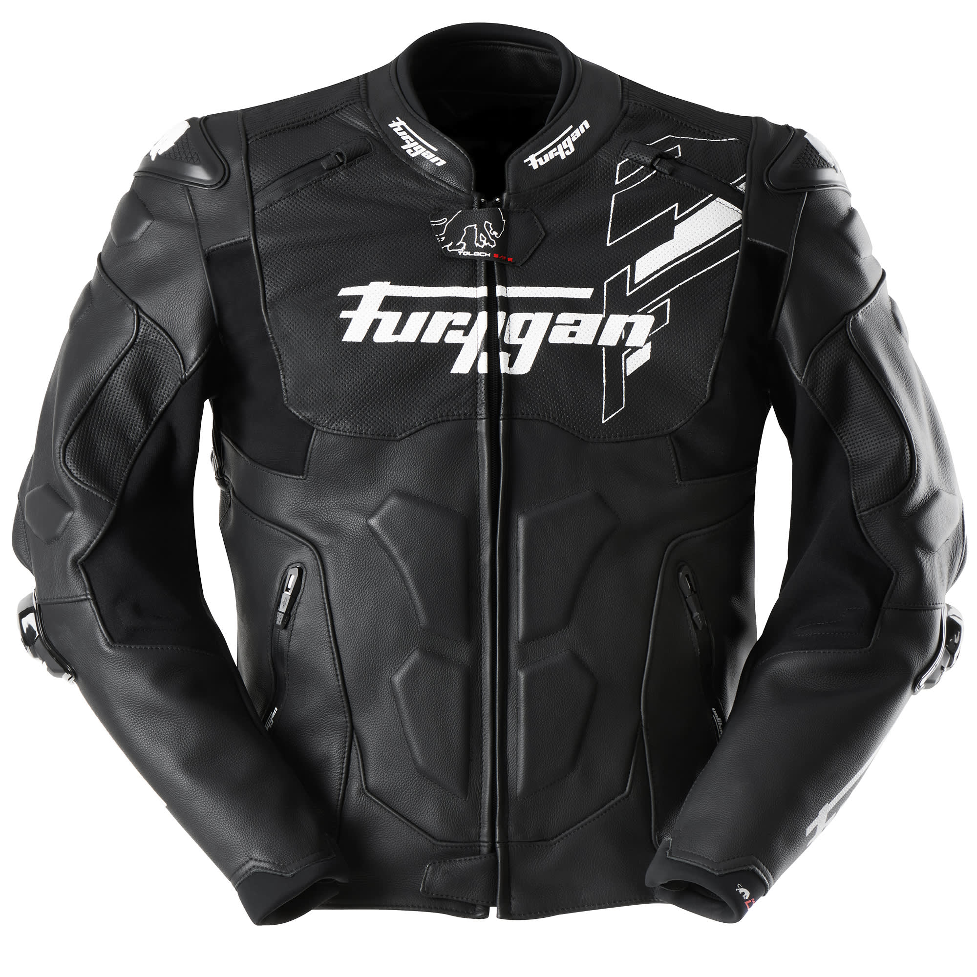 Furygan Furygan Raptor Evo 3 Leather Jacket - Black / White / White
