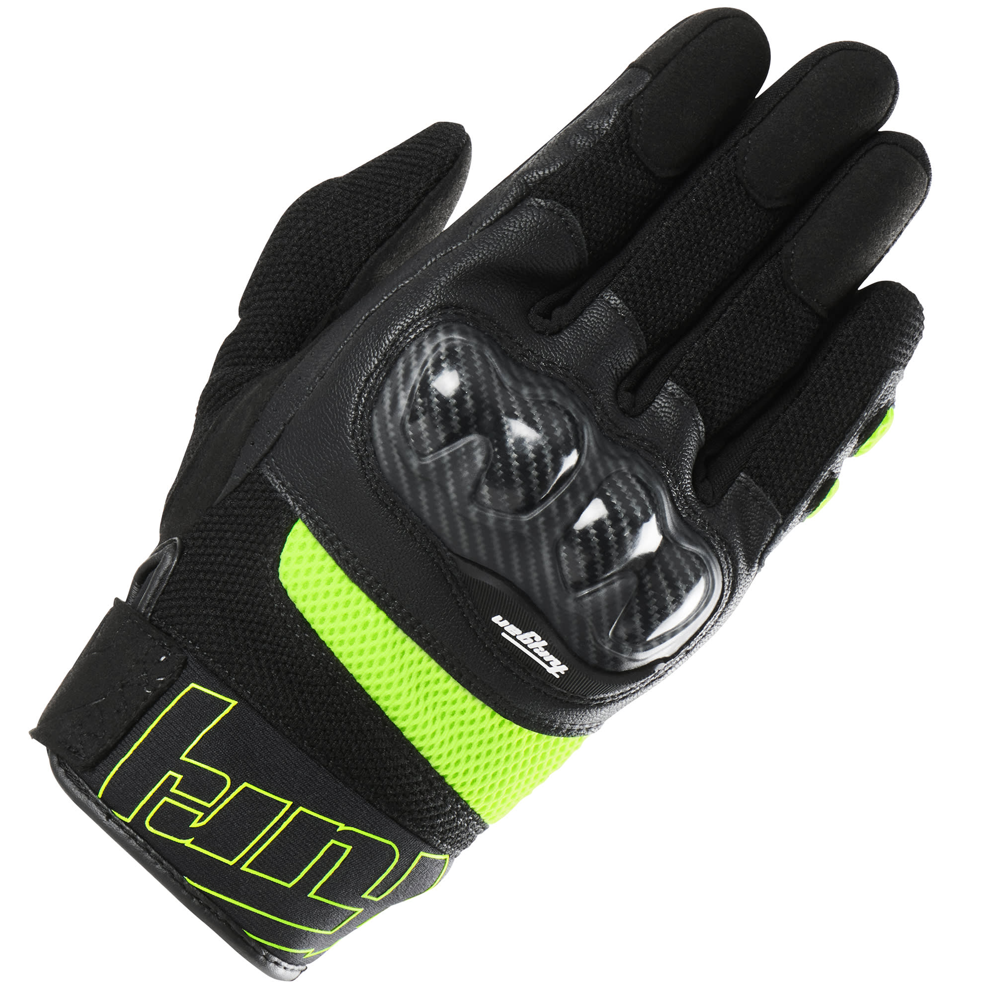 Furygan Furygan Galax Evo Mixed Gloves - Black / Fluo Yellow