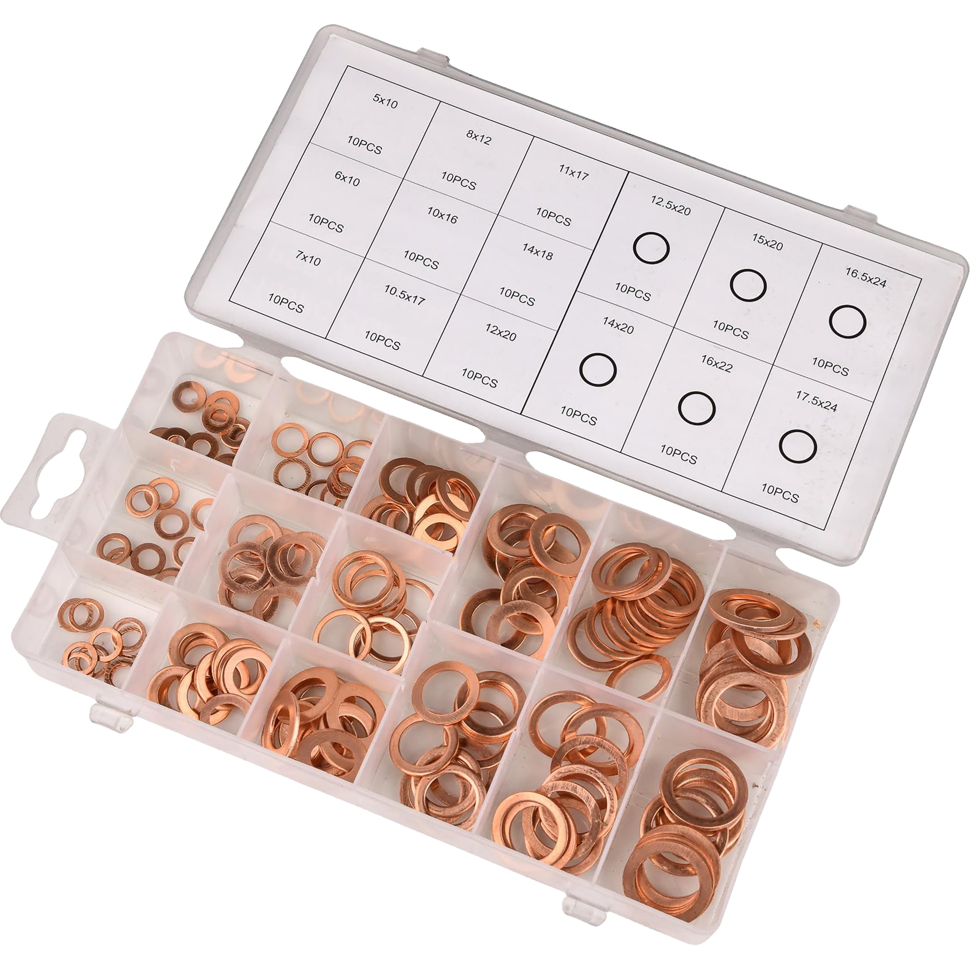 Bike It Bike It Copper Washer Kit (Metric) - 150pcs